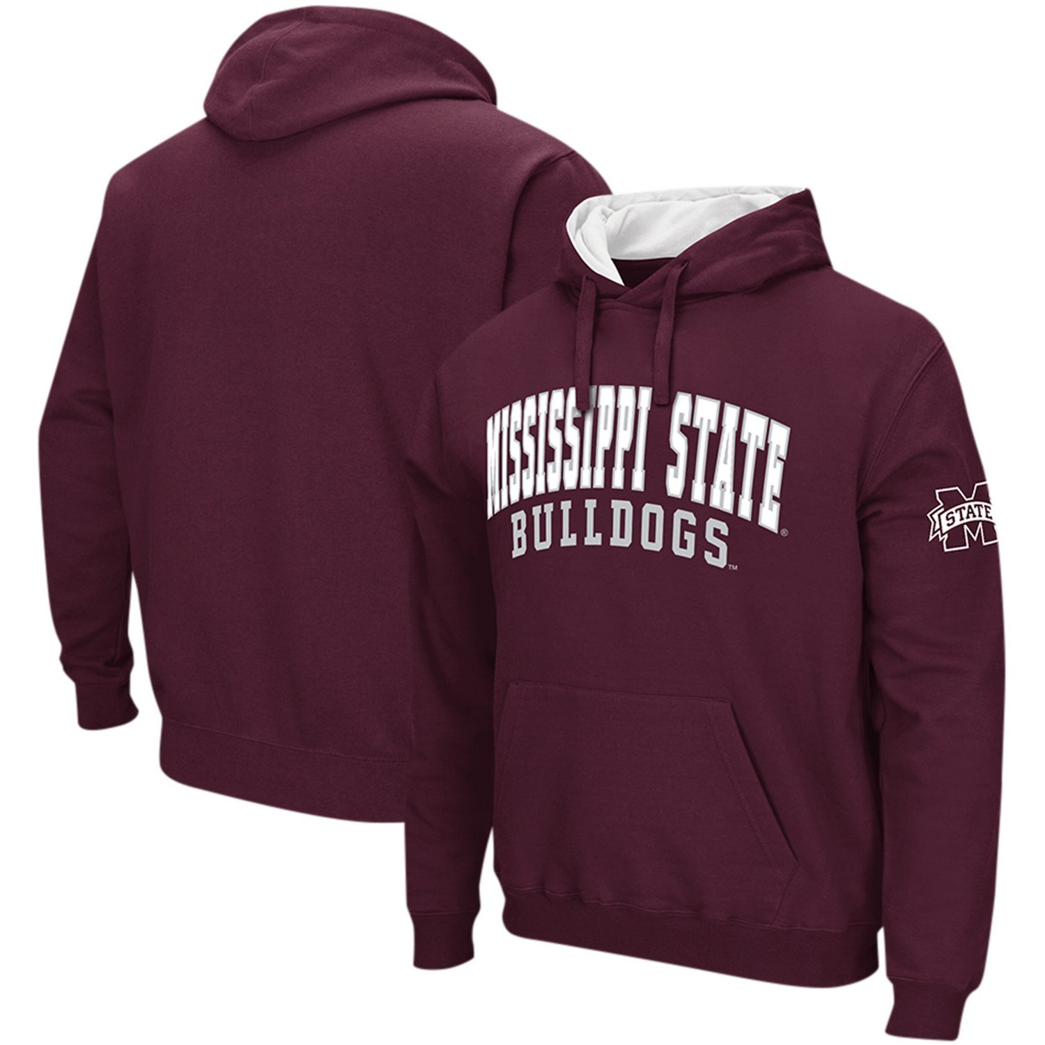 Colosseum Mississippi State Bulldogs Double Arch Pullover Hoodie