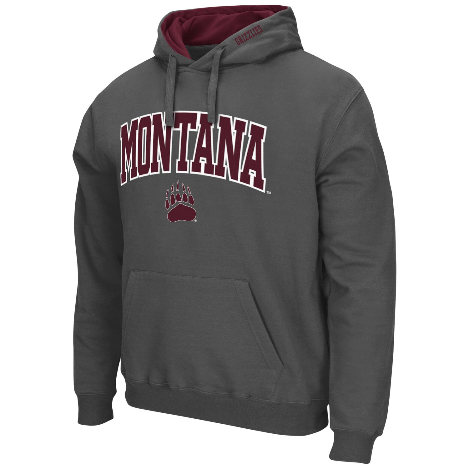 Colosseum Montana Grizzlies Arch and Logo Pullover Hoodie                                                                        - view number 2