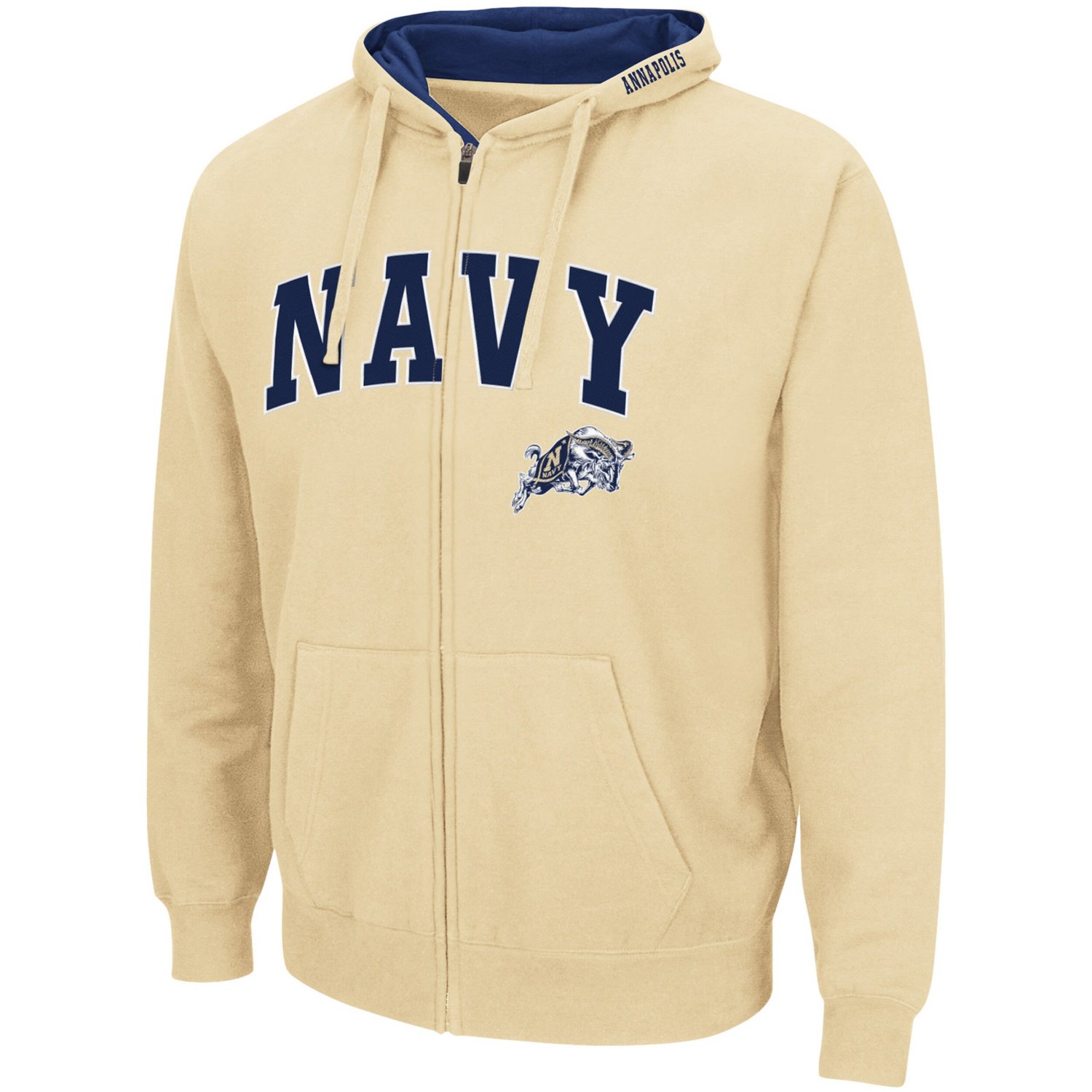 Colosseum Navy Midshipmen Arch  Logo 30 Full-Zip Hoodie - view number 2