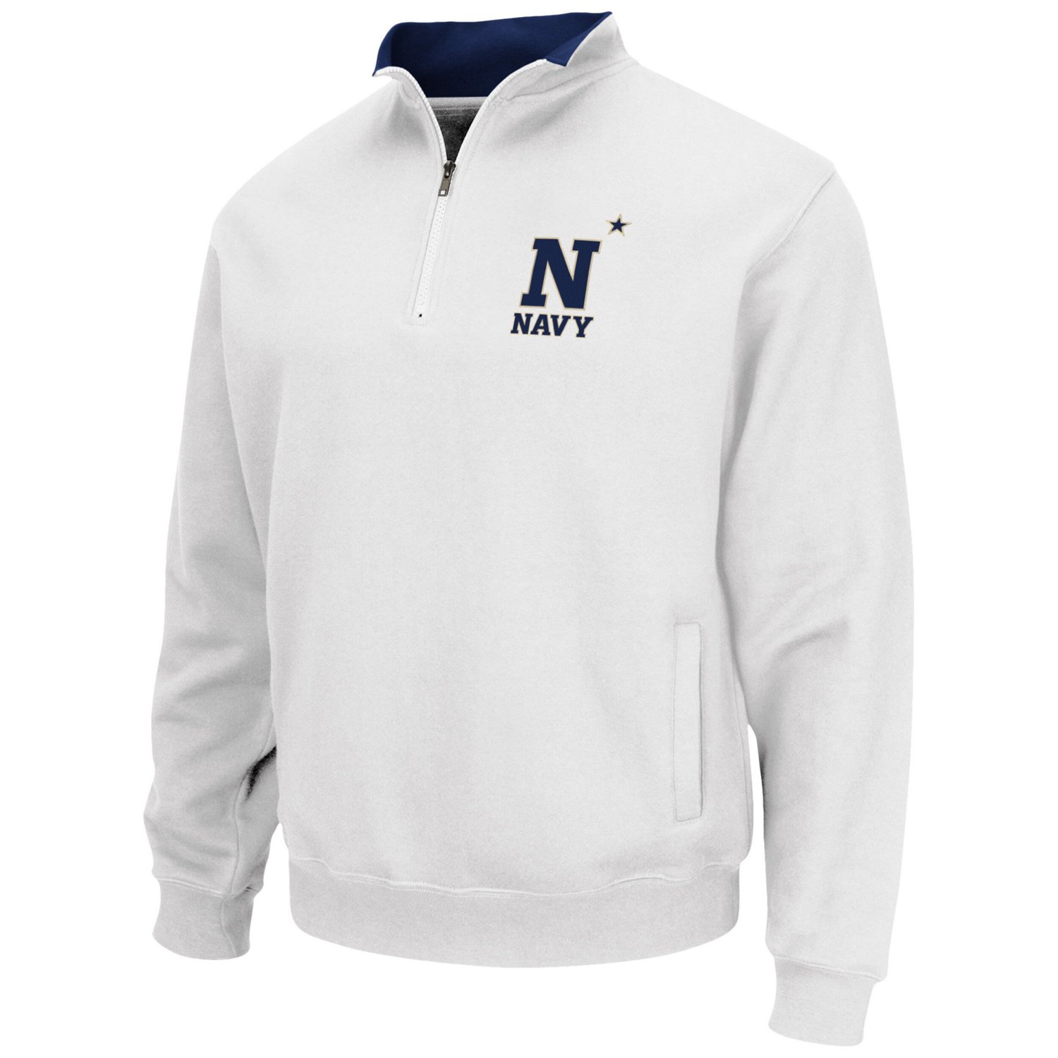 Colosseum Navy Midshipmen Tortugas Team Logo Quarter-Zip Jacket - view number 2
