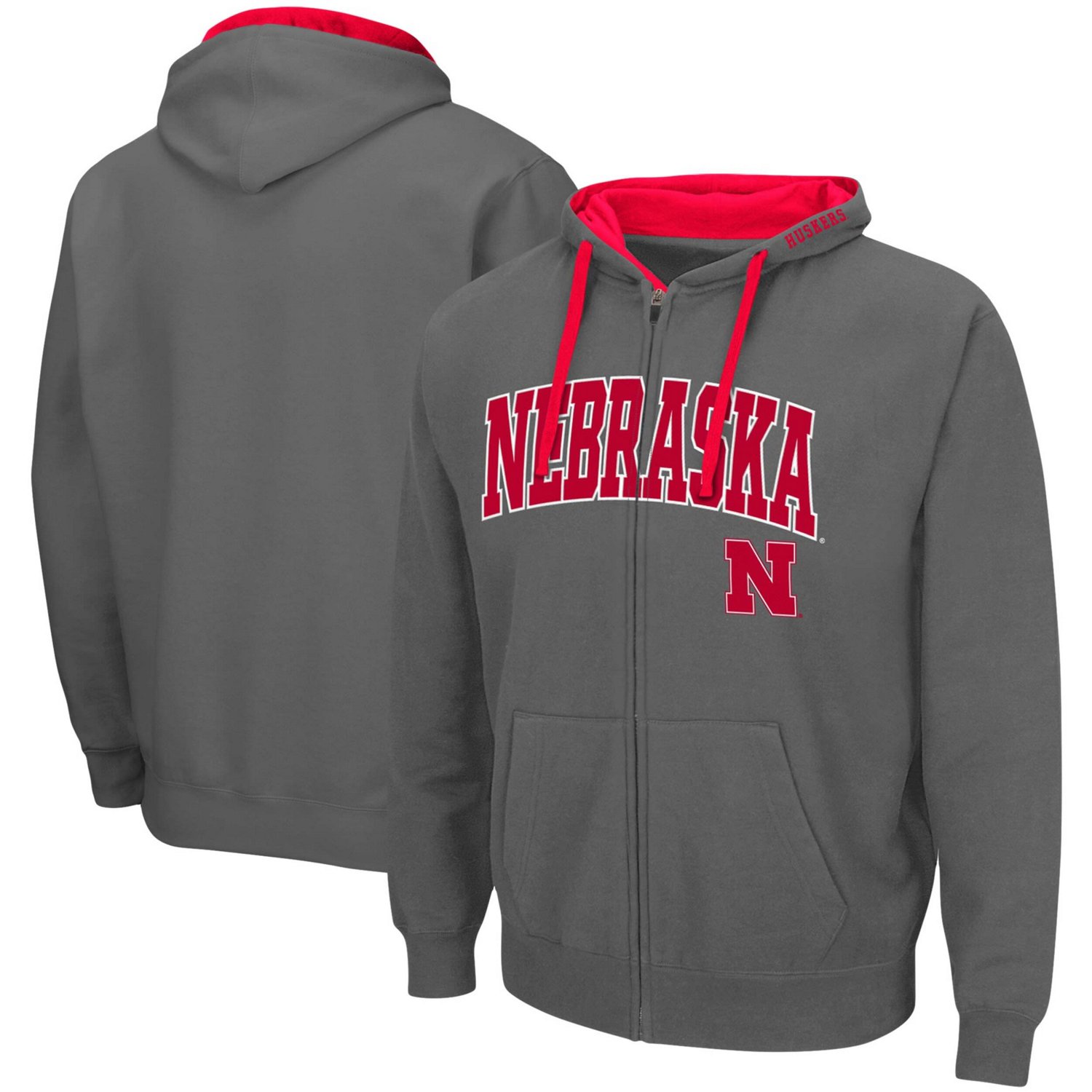 Colosseum Nebraska Huskers Big  Tall Full-Zip Hoodie
