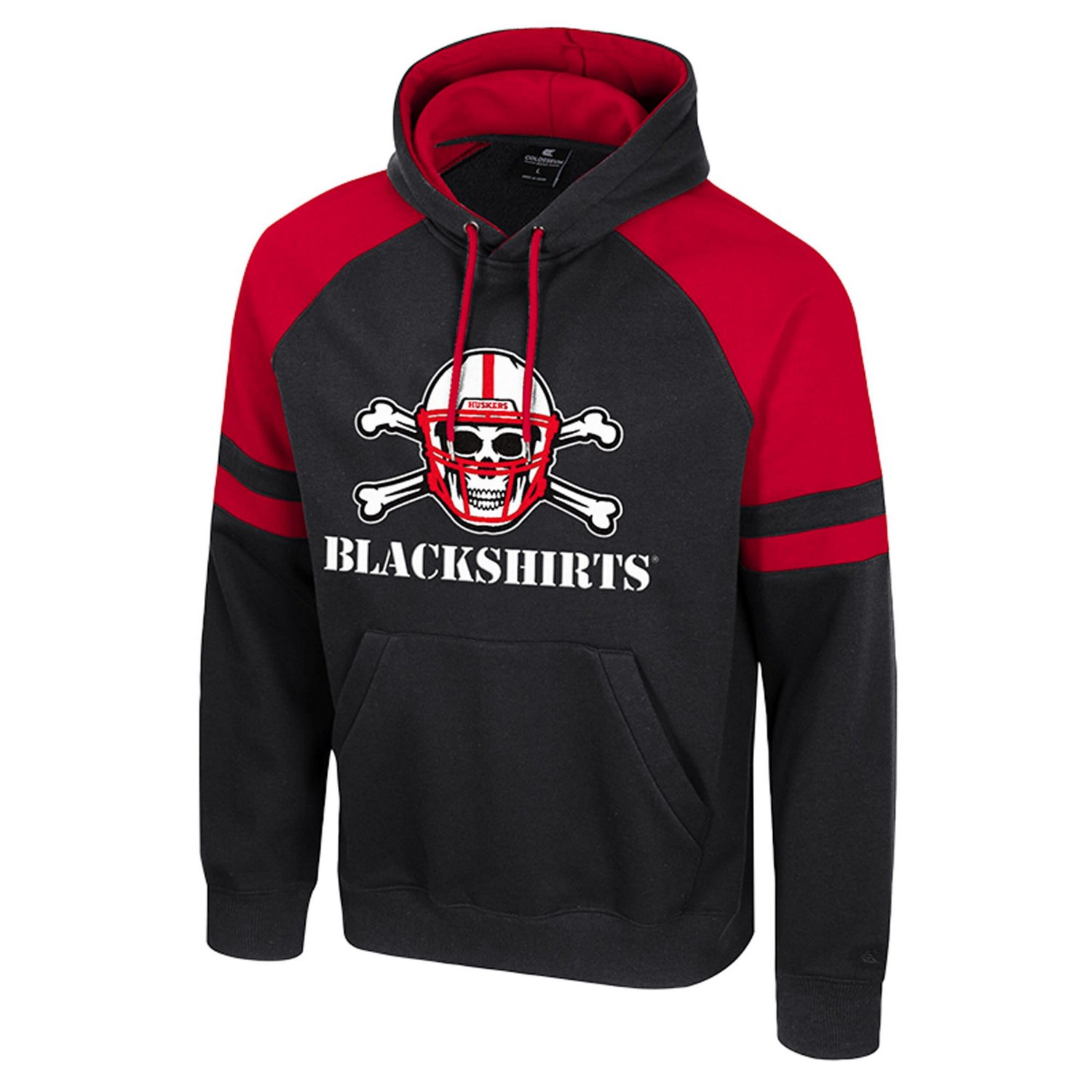 Colosseum Nebraska Huskers Todd Raglan Pullover Hoodie - view number 2