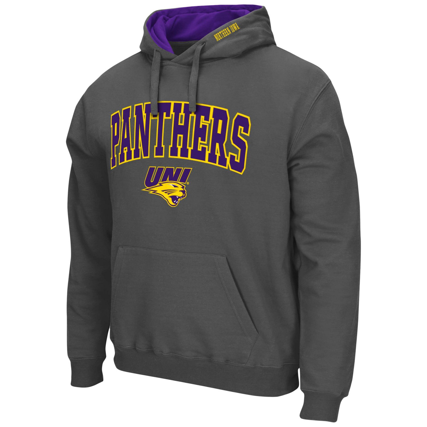 Colosseum Northern Iowa Panthers Arch and Logo Pullover Hoodie - view number 2