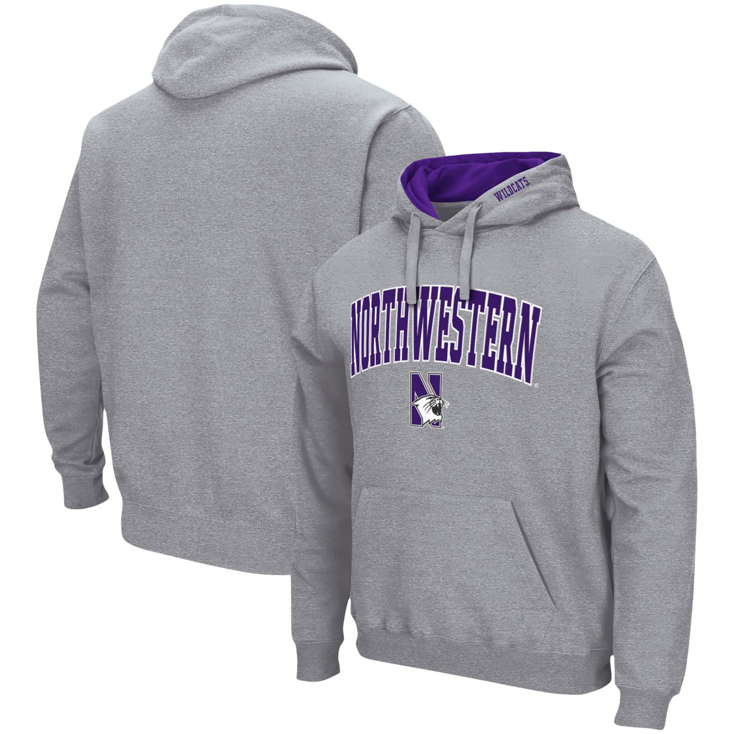 Colosseum Northwestern Wildcats Arch  Logo 30 Pullover Hoodie
