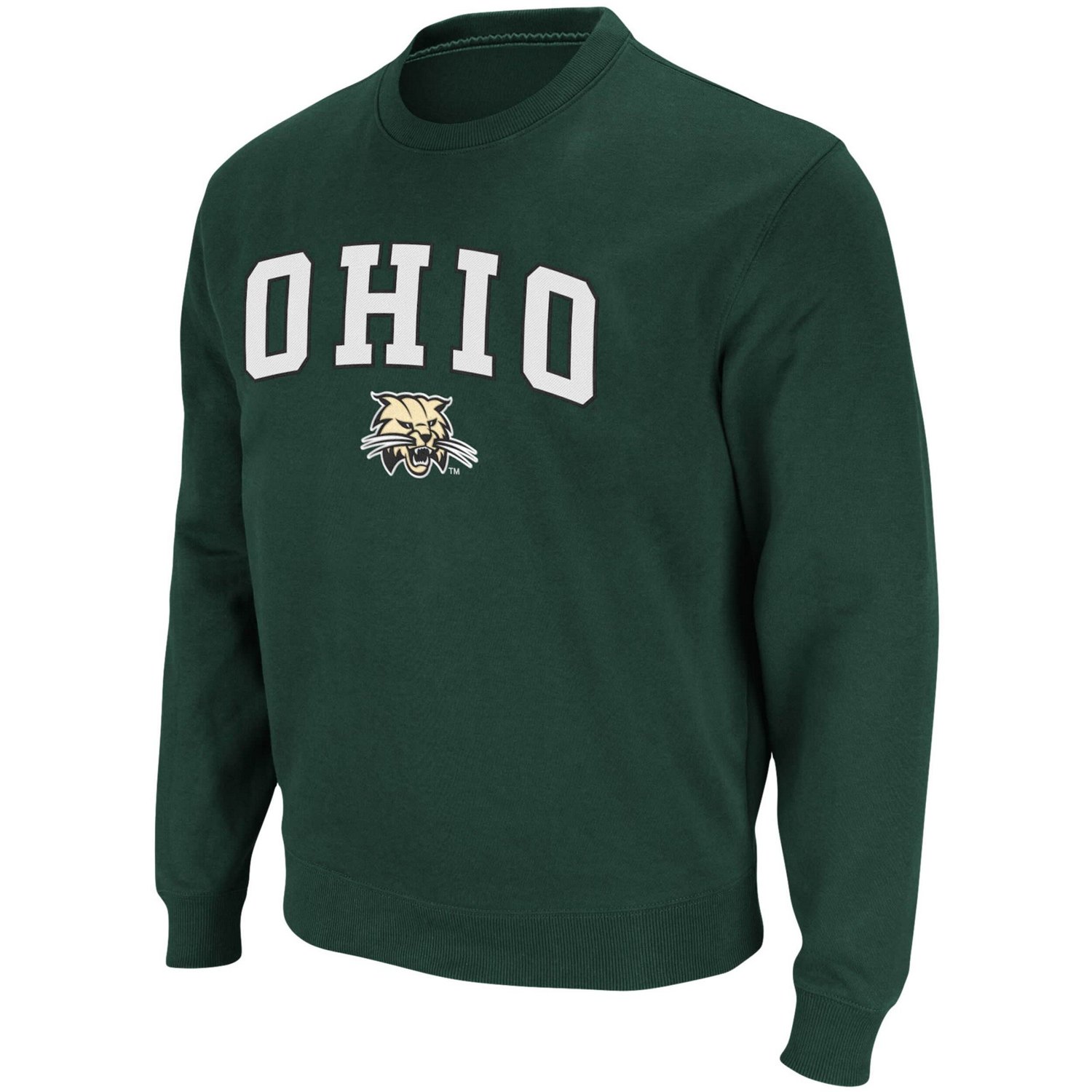 Colosseum Ohio Bobcats Arch  Logo Tackle Twill Pullover Sweatshirt                                                               - view number 2