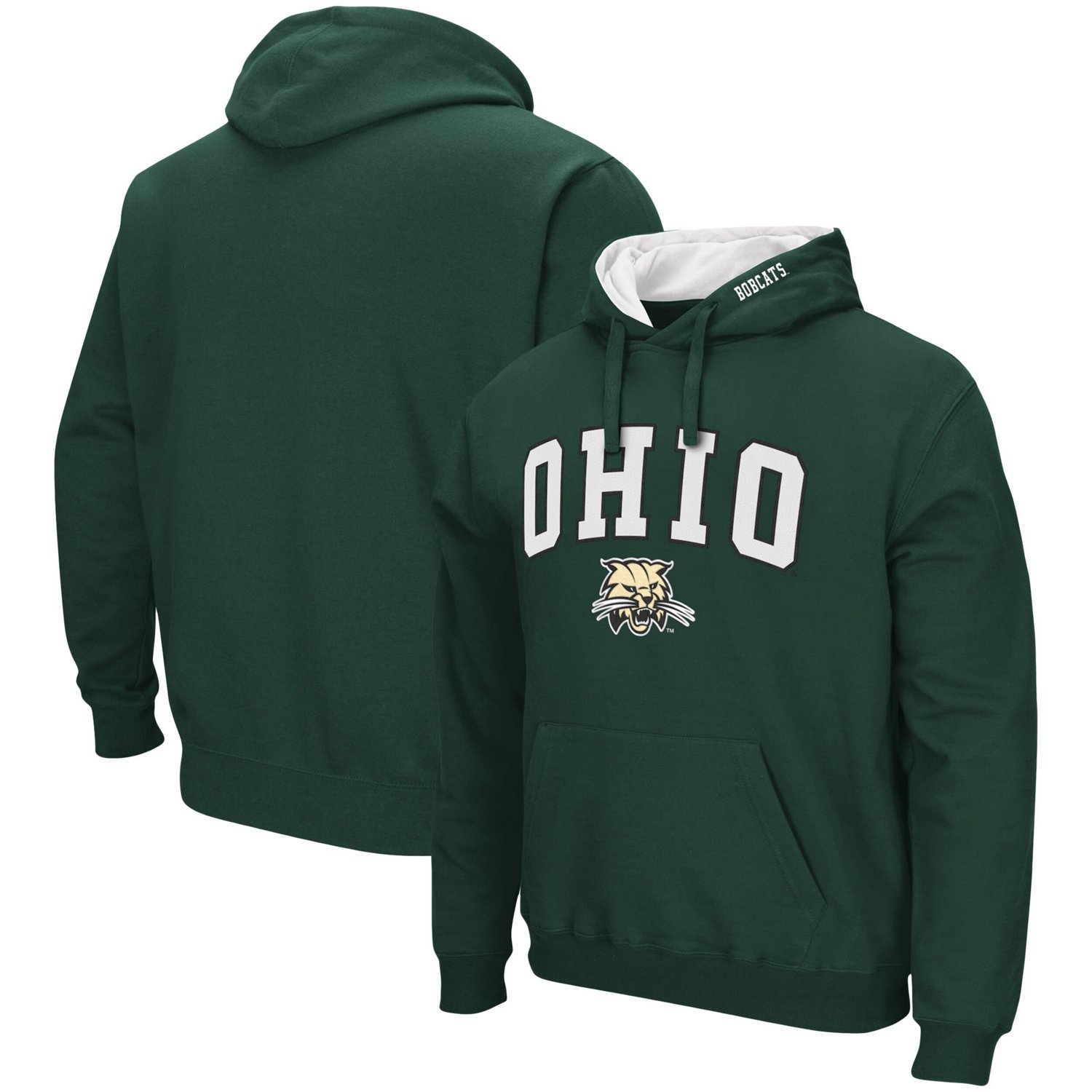 Colosseum Ohio Bobcats Arch and Logo Pullover Hoodie