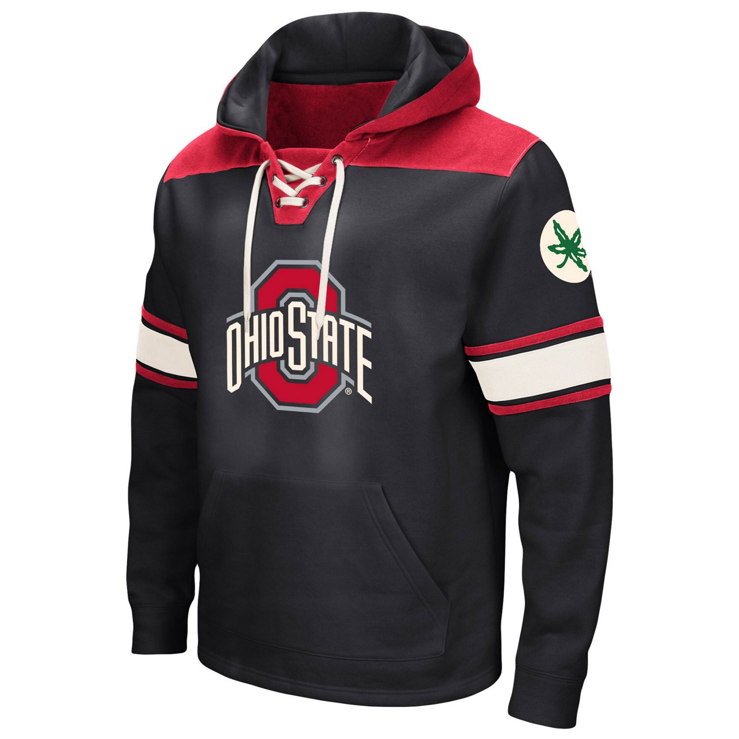 Colosseum Ohio State Buckeyes 20 Lace-Up Pullover Hoodie