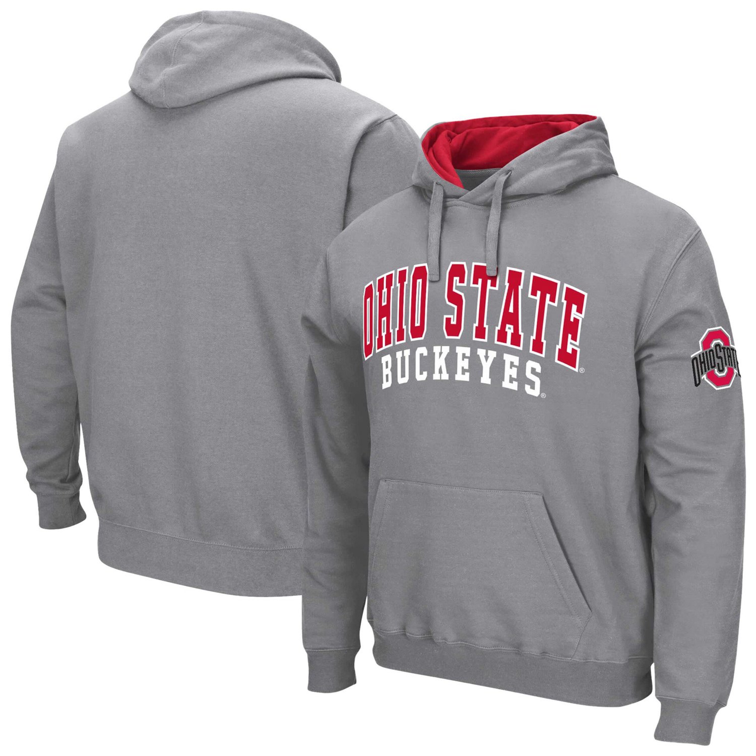 Colosseum Ohio State Buckeyes Double Arch Pullover Hoodie