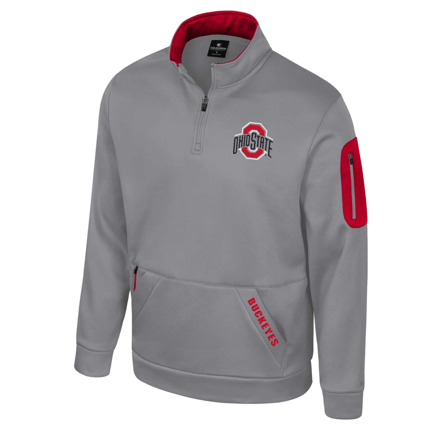 Colosseum Ohio State Buckeyes Mainframe Quarter-Zip Fleece Jacket                                                                - view number 2