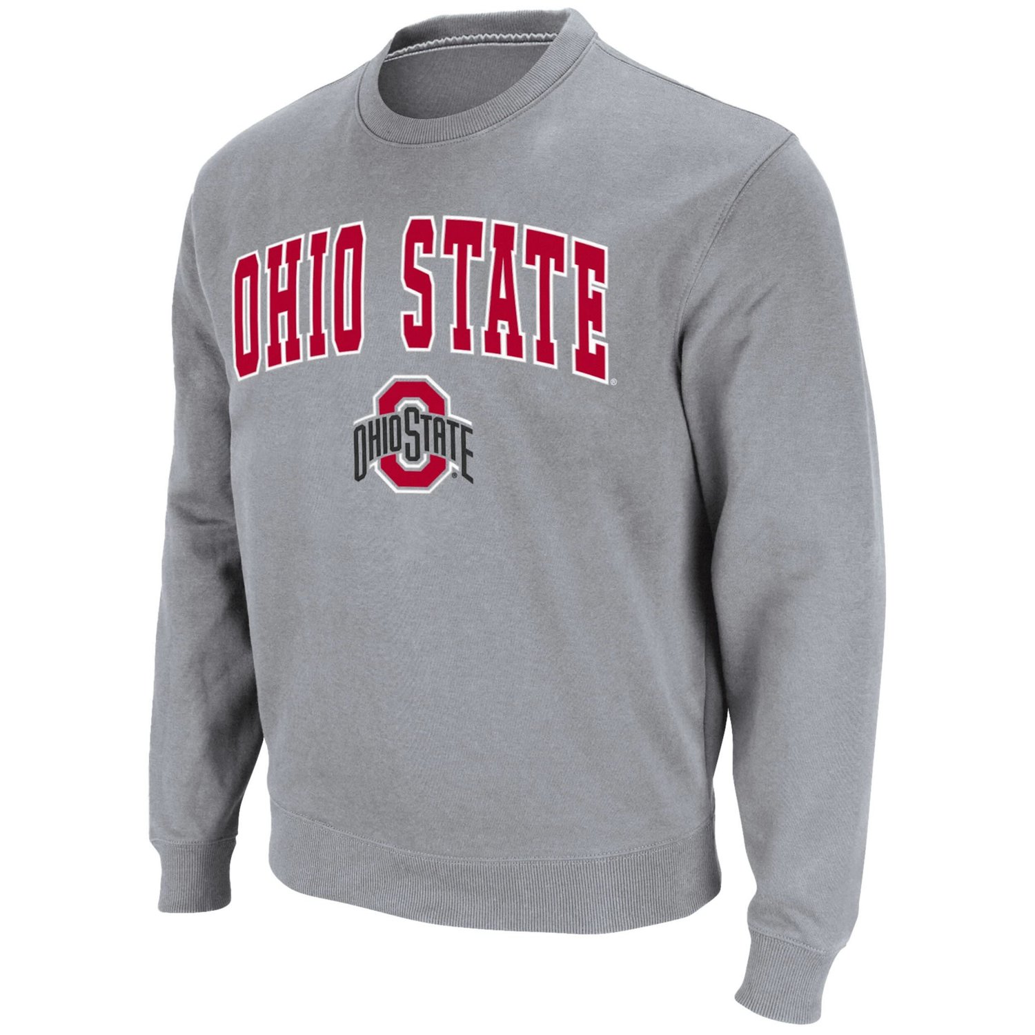 Colosseum Ohio State Buckeyes Team Arch  Logo Tackle Twill Pullover Sweatshirt - view number 2