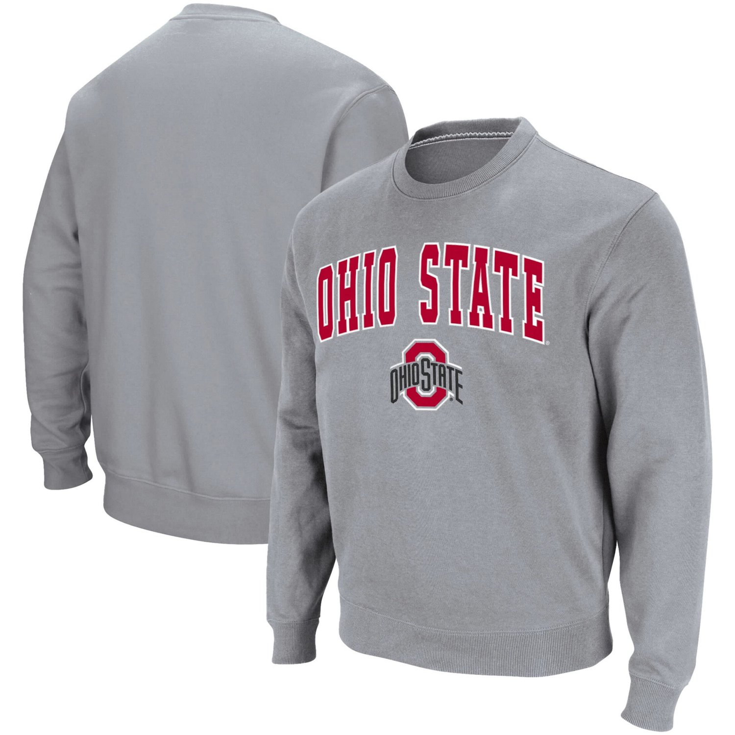 Colosseum Ohio State Buckeyes Team Arch  Logo Tackle Twill Pullover Sweatshirt - view number 1