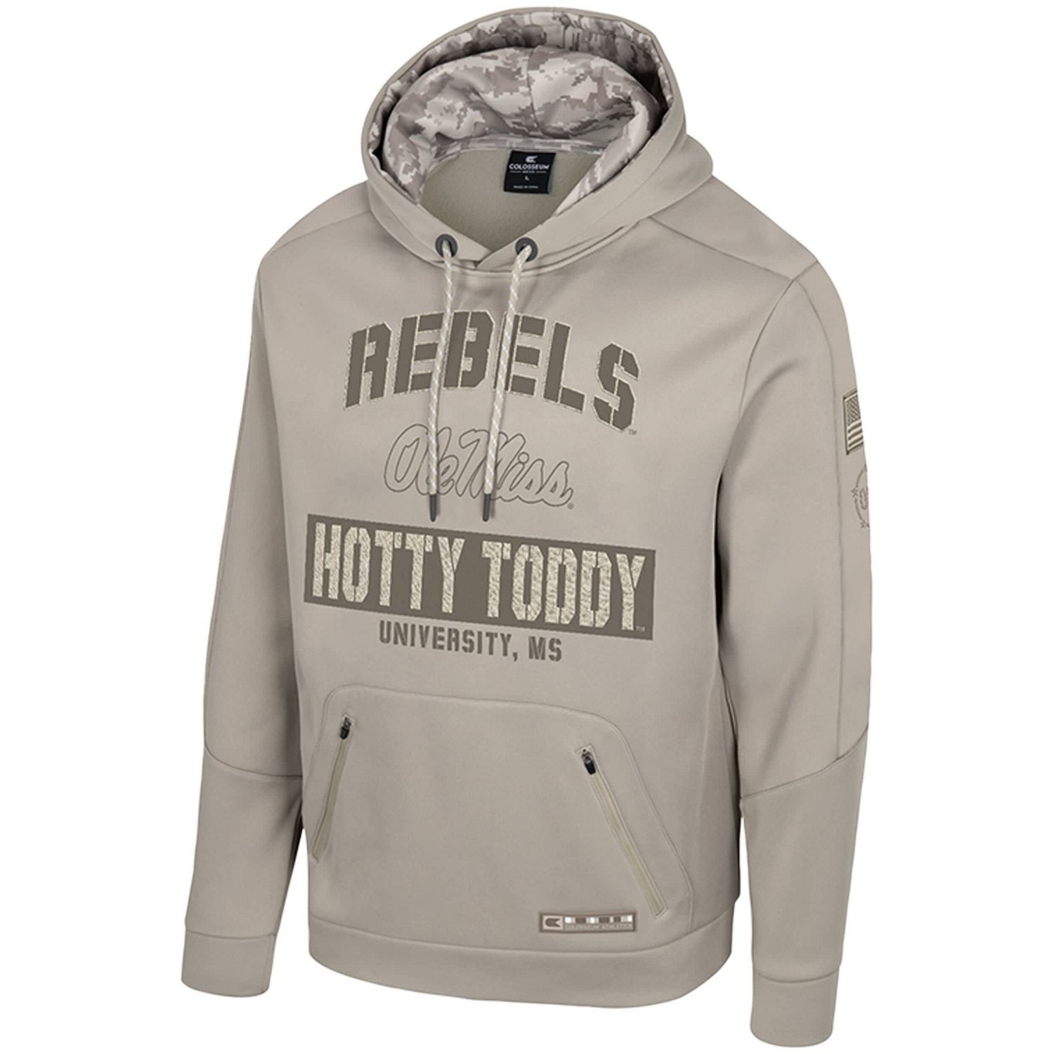 Colosseum Ole Miss Rebels Big  Tall Operation Hat Trick Battalion Hoodie Sweatshirt - view number 3