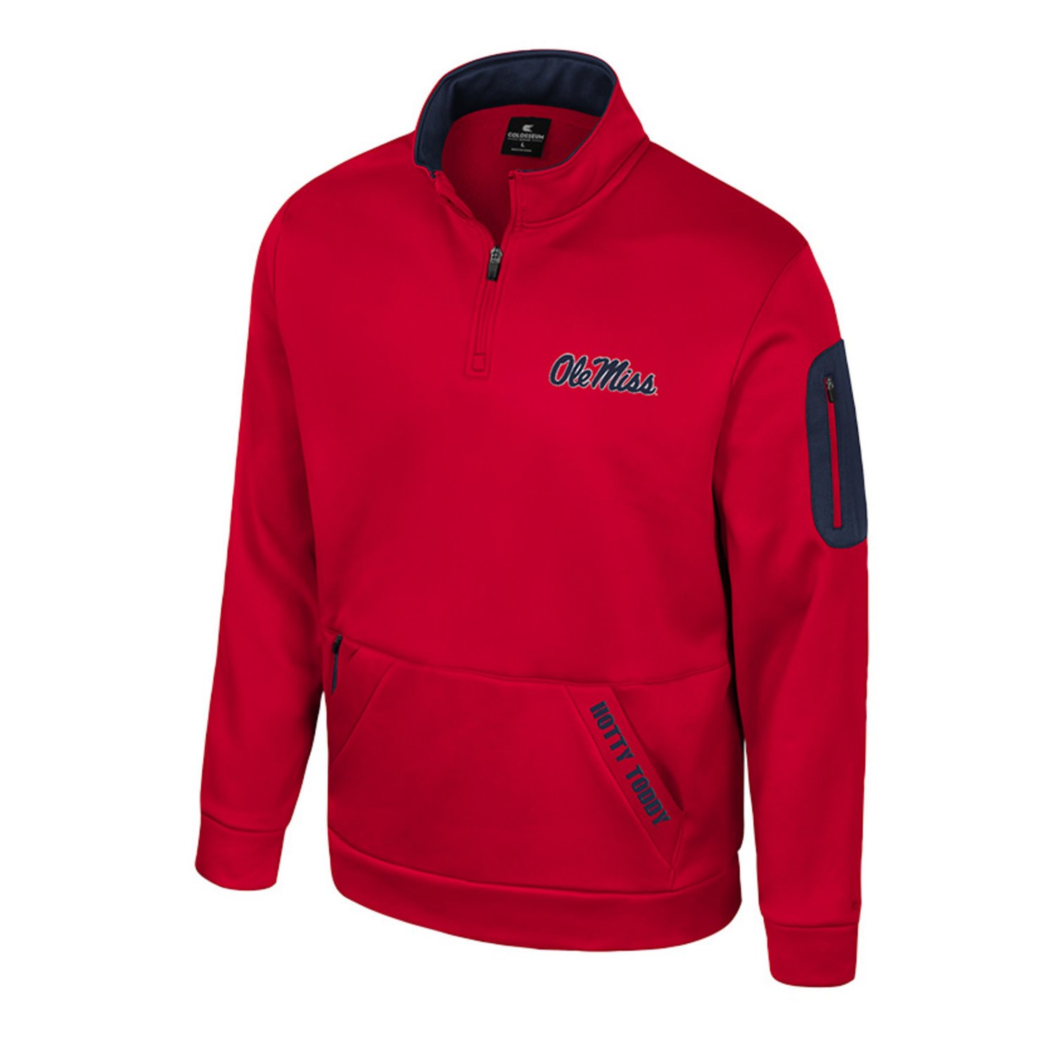 Colosseum Ole Miss Rebels Mainframe Quarter-Zip Fleece Jacket                                                                    - view number 2