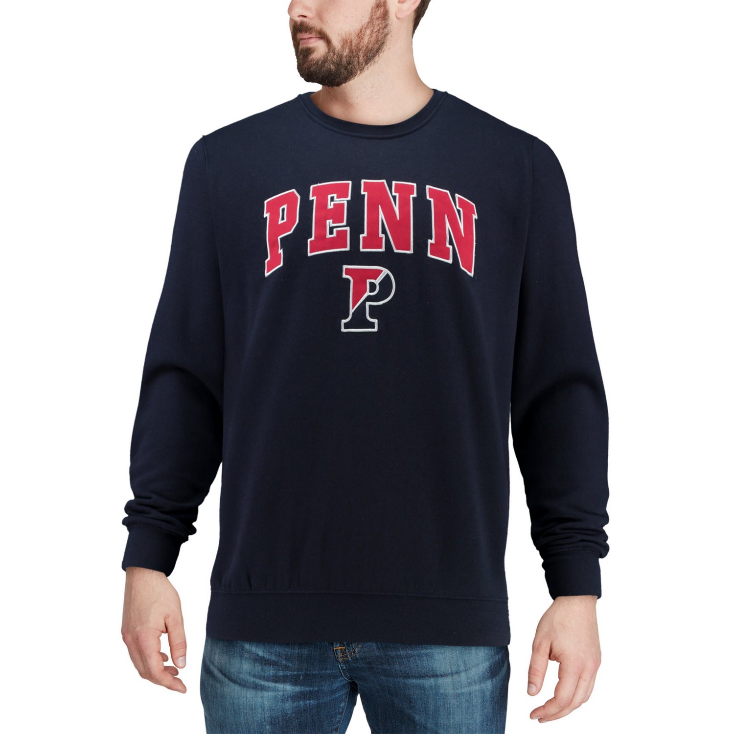 Colosseum Pennsylvania Quakers Arch  Logo Crew Neck Sweatshirt - view number 4