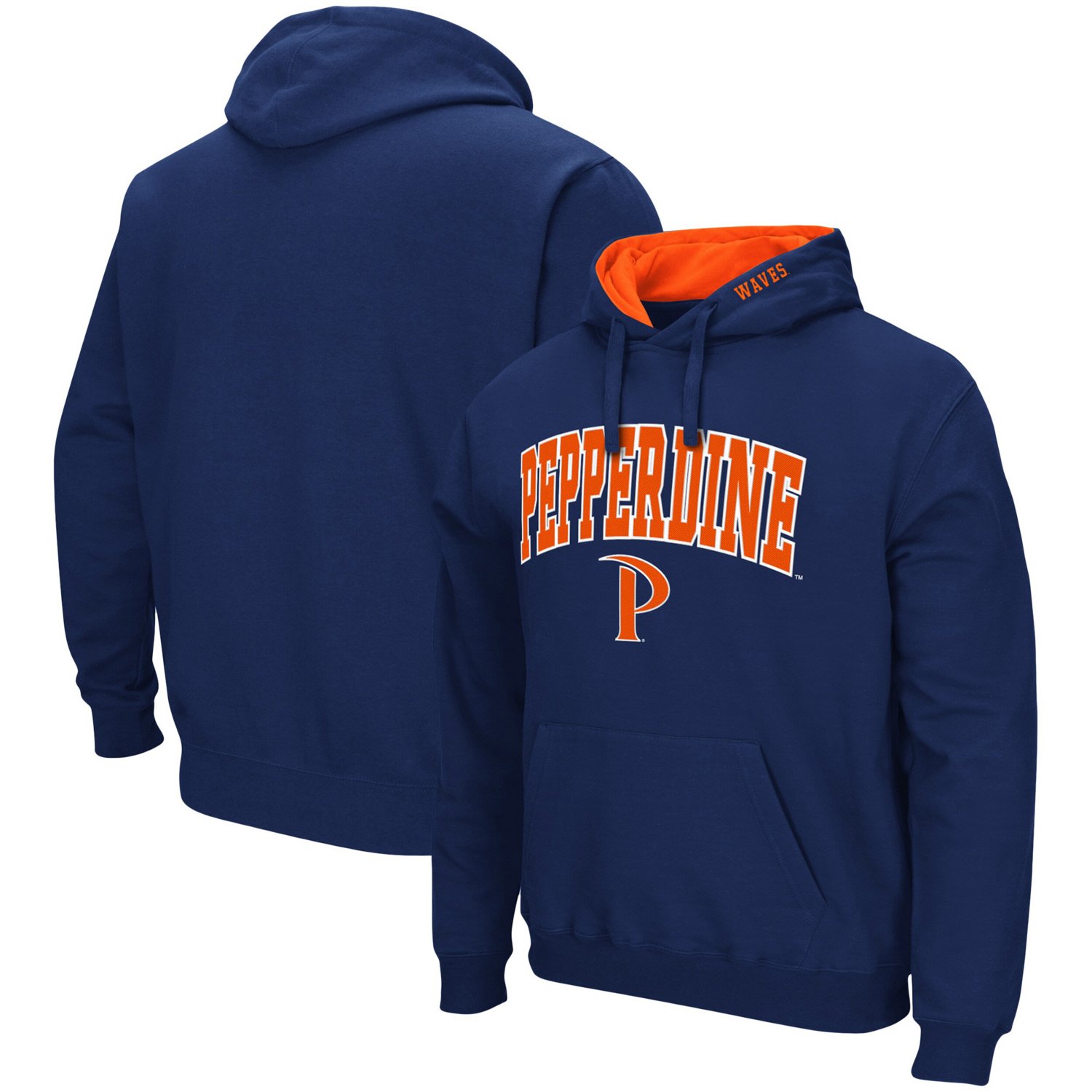 Colosseum Pepperdine Waves Arch and Logo Pullover Hoodie - view number 1