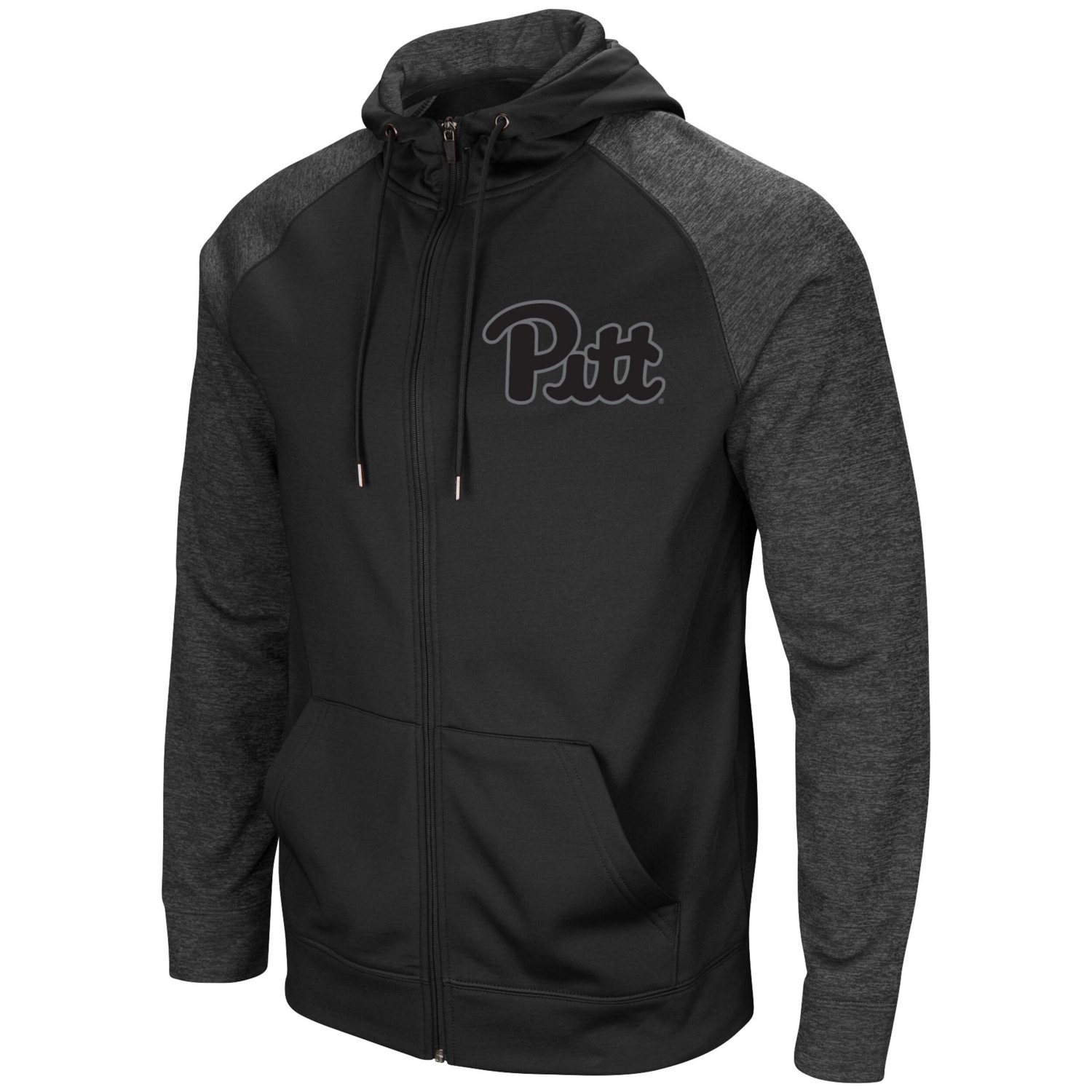Colosseum Pitt Panthers out 30 Tonal Raglan Full-Zip Hoodie