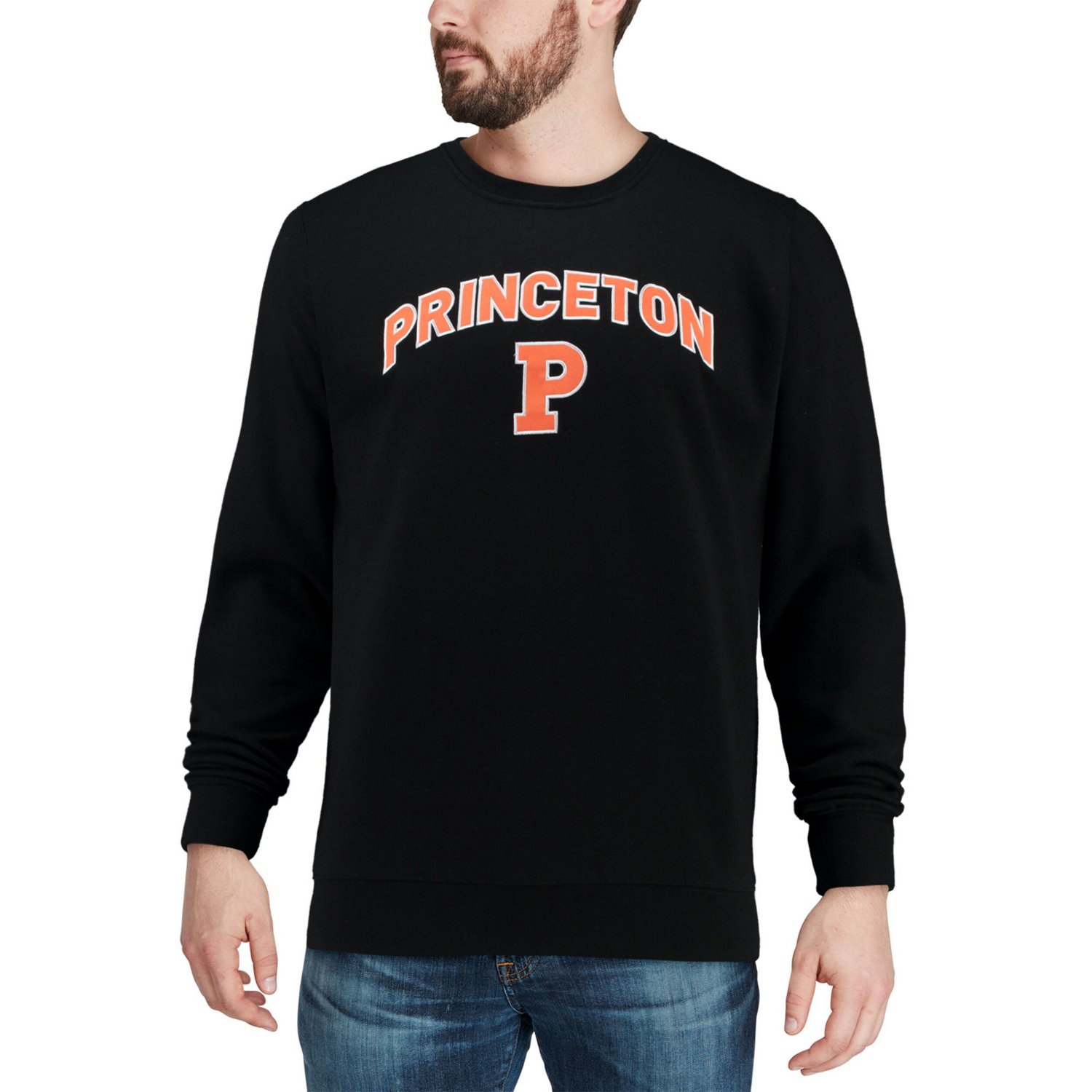 Colosseum Princeton Tigers Arch  Logo Crew Neck Sweatshirt                                                                       - view number 4