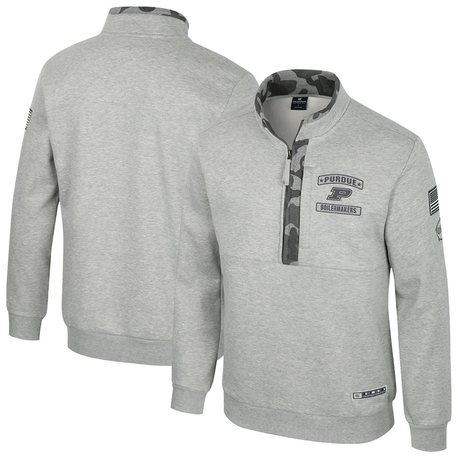 Colosseum Purdue Boilermakers OORAH OHT Military Appreciation Fleece Quarter-Zip Jacket - view number 1