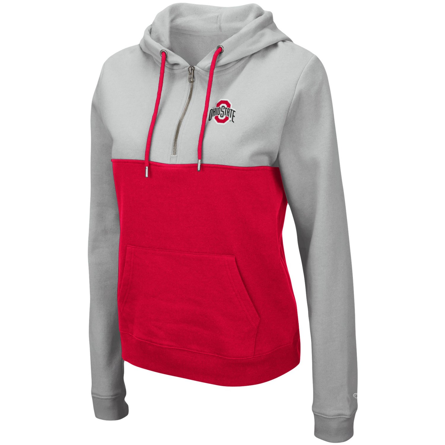 Colosseum /Scarlet Ohio State Buckeyes Aidan Lightweight Half-Zip Hoodie                                                         - view number 2