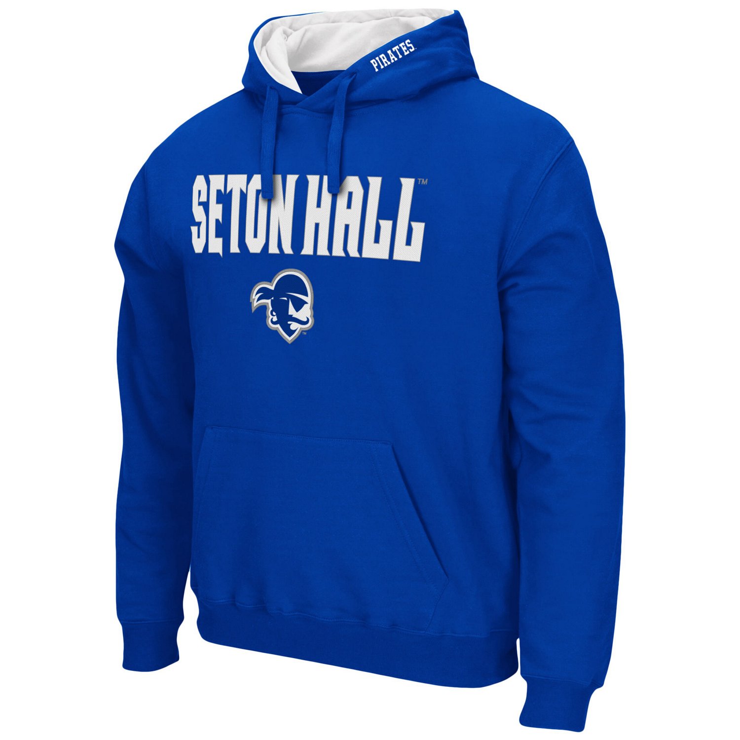 Colosseum Seton Hall Pirates Arch and Logo Pullover Hoodie                                                                       - view number 2