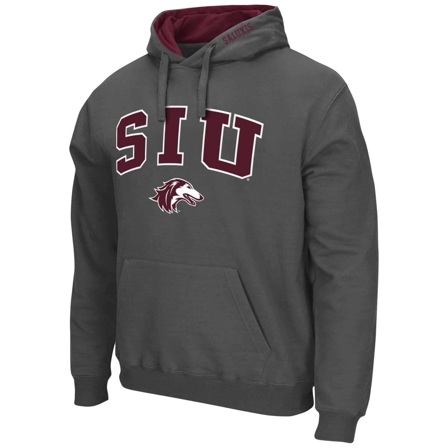 Colosseum Southern Illinois Salukis Arch and Logo Pullover Hoodie                                                                - view number 2