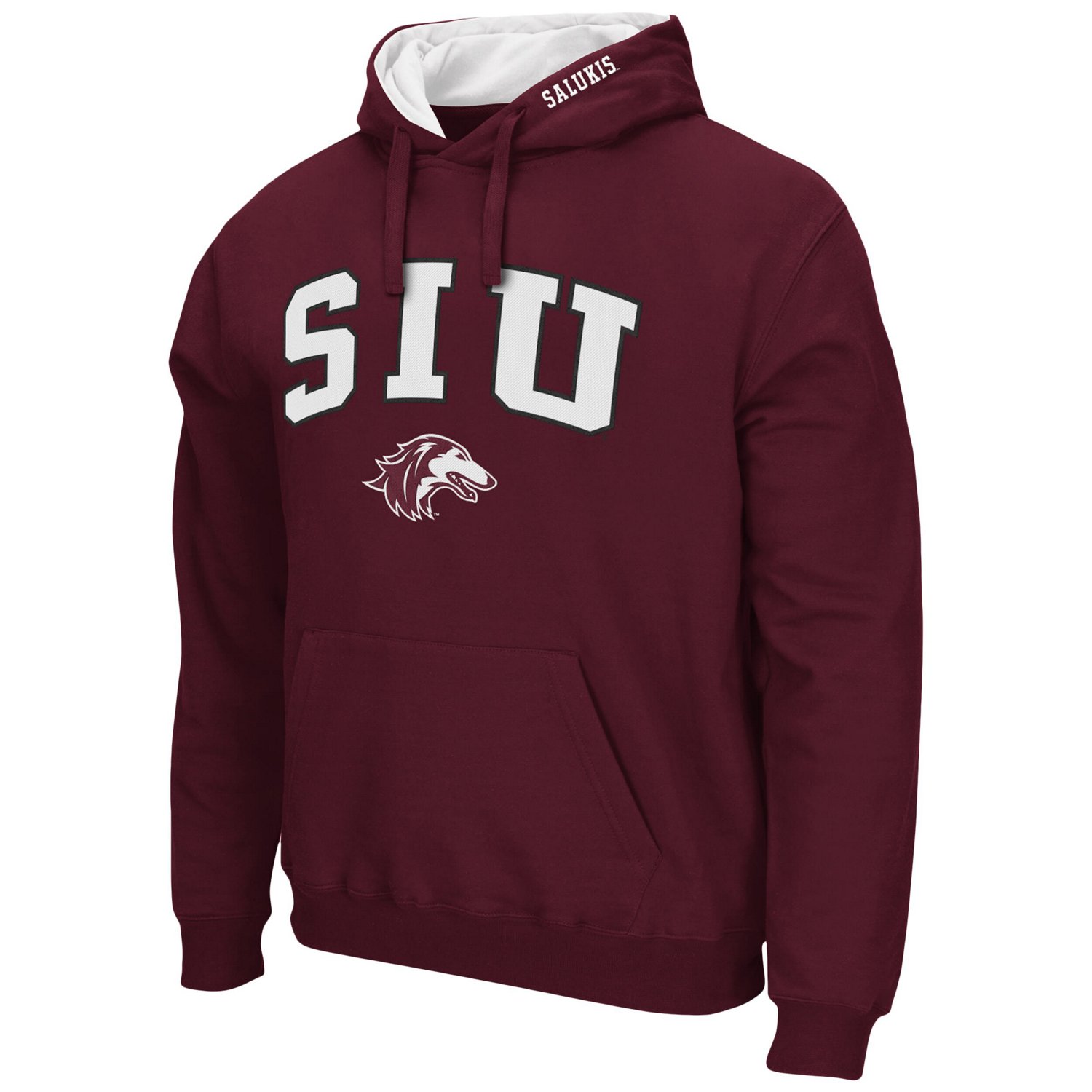Colosseum Southern Illinois Salukis Arch and Logo Pullover Hoodie - view number 2