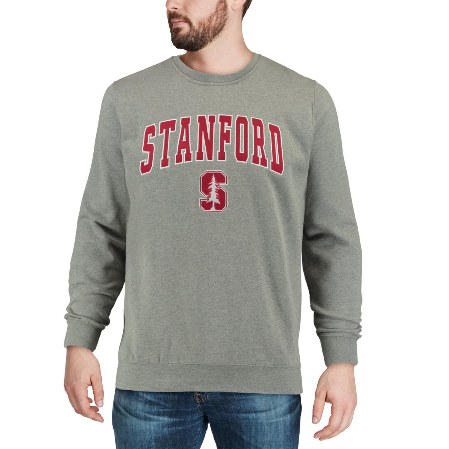 Colosseum Stanford Cardinal Arch  Logo Crew Neck Sweatshirt - view number 4