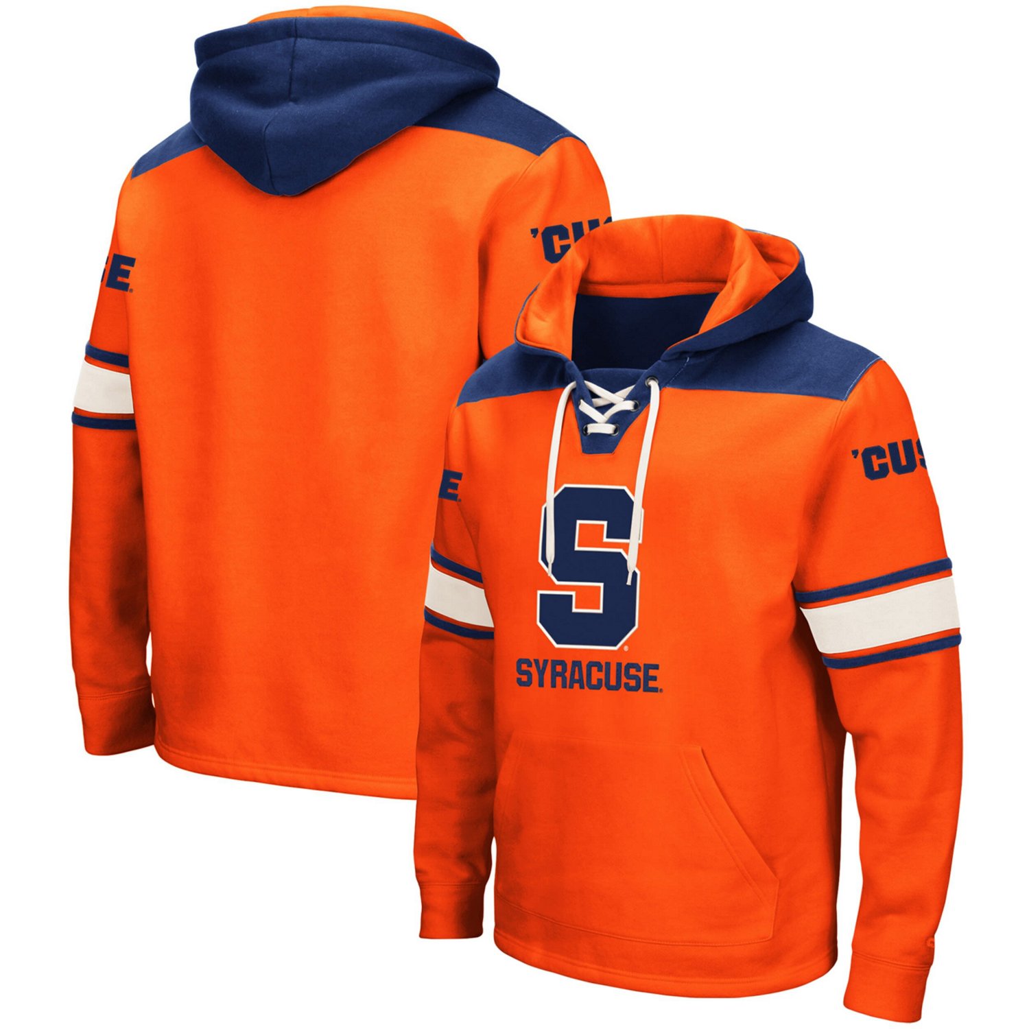 Colosseum Syracuse 20 Lace-Up Pullover Hoodie
