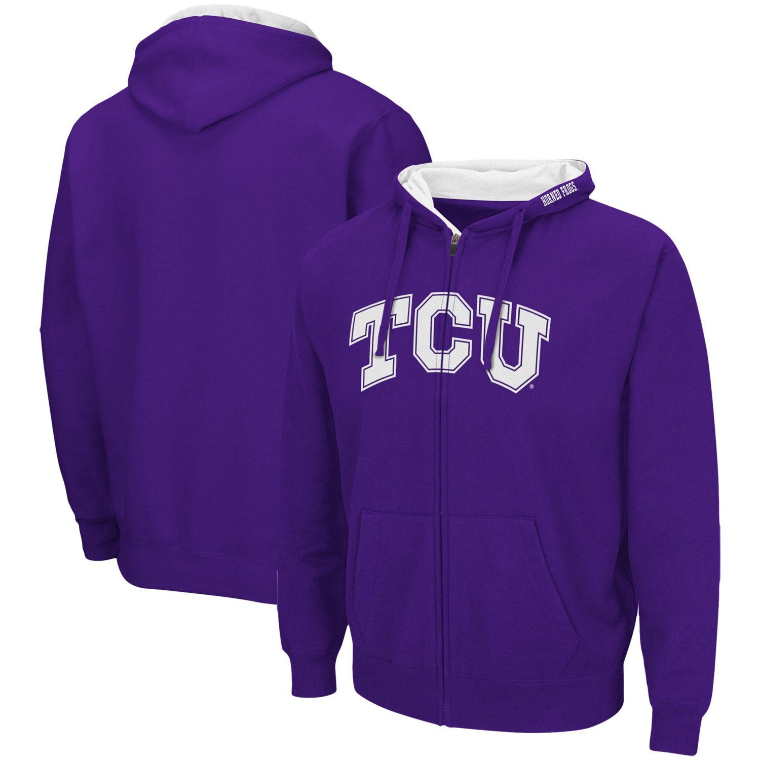 Colosseum TCU Horned Frogs Arch  Logo 30 Full-Zip Hoodie - view number 1