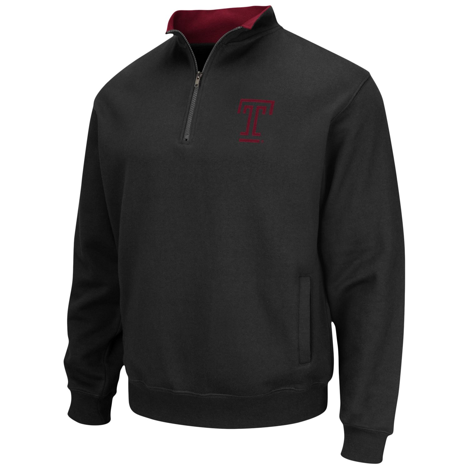 Colosseum Temple Owls Tortugas Team Logo Quarter-Zip Jacket                                                                      - view number 2