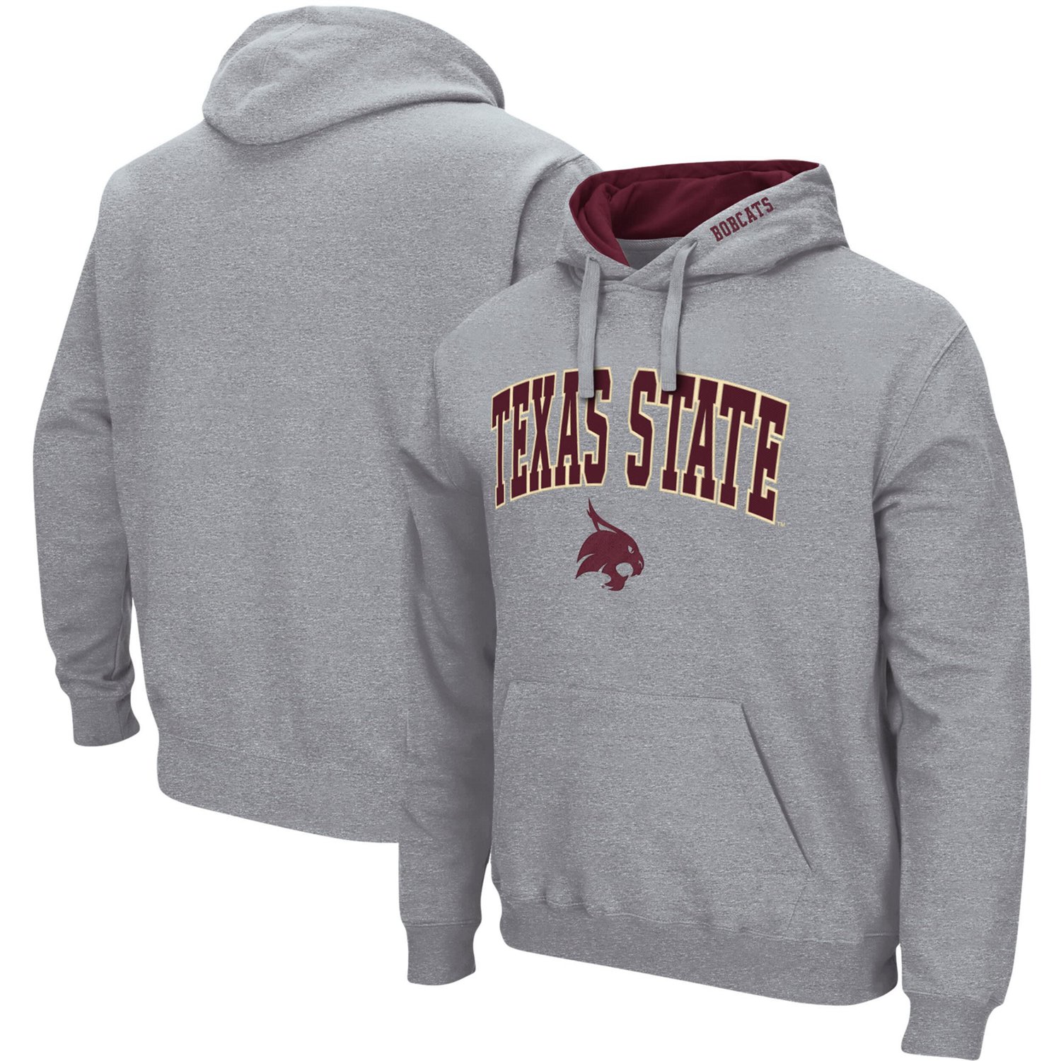 Colosseum Texas State Bobcats Arch and Logo Pullover Hoodie - view number 1