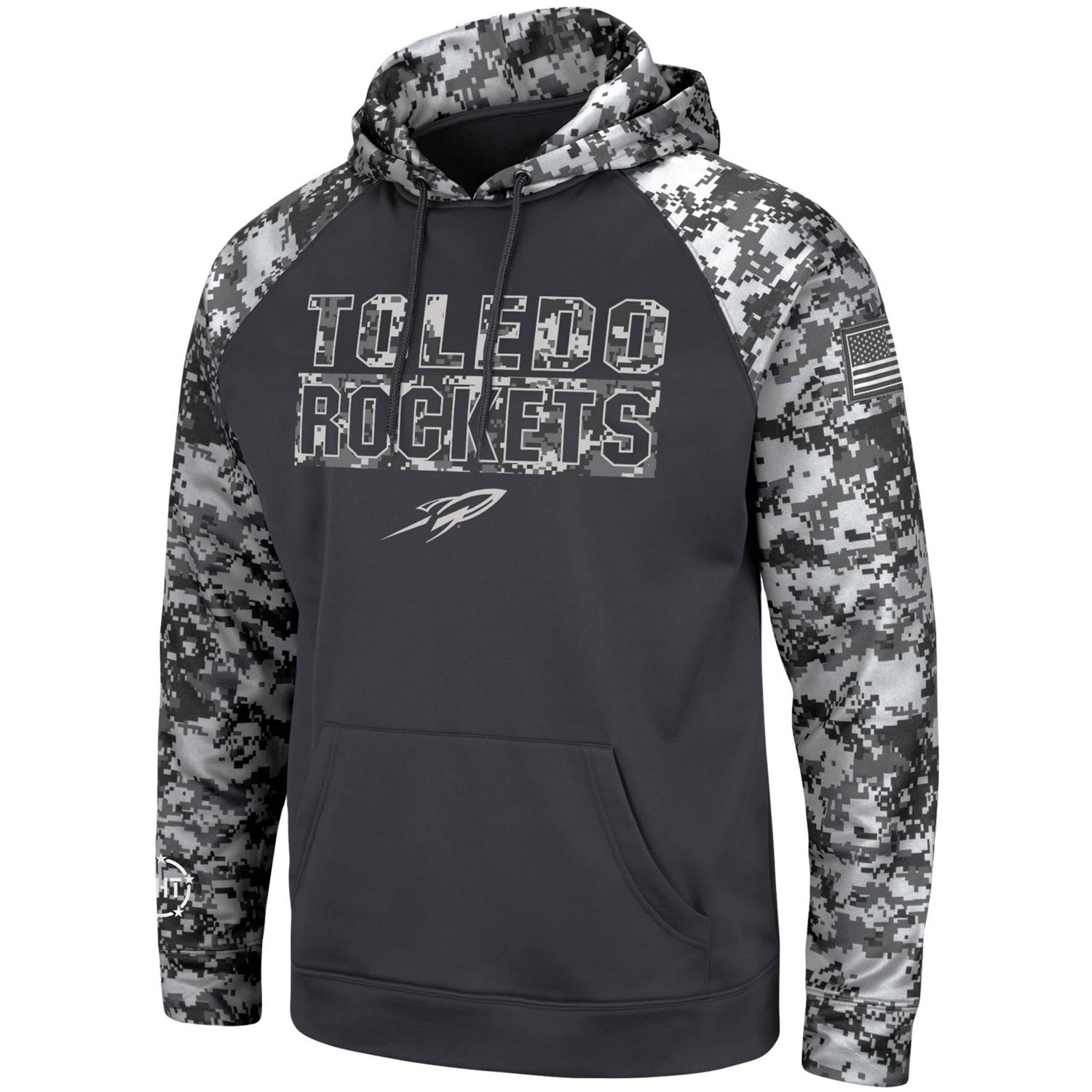 Colosseum Toledo Rockets OHT Military Appreciation Digital Camo Pullover Hoodie - view number 2