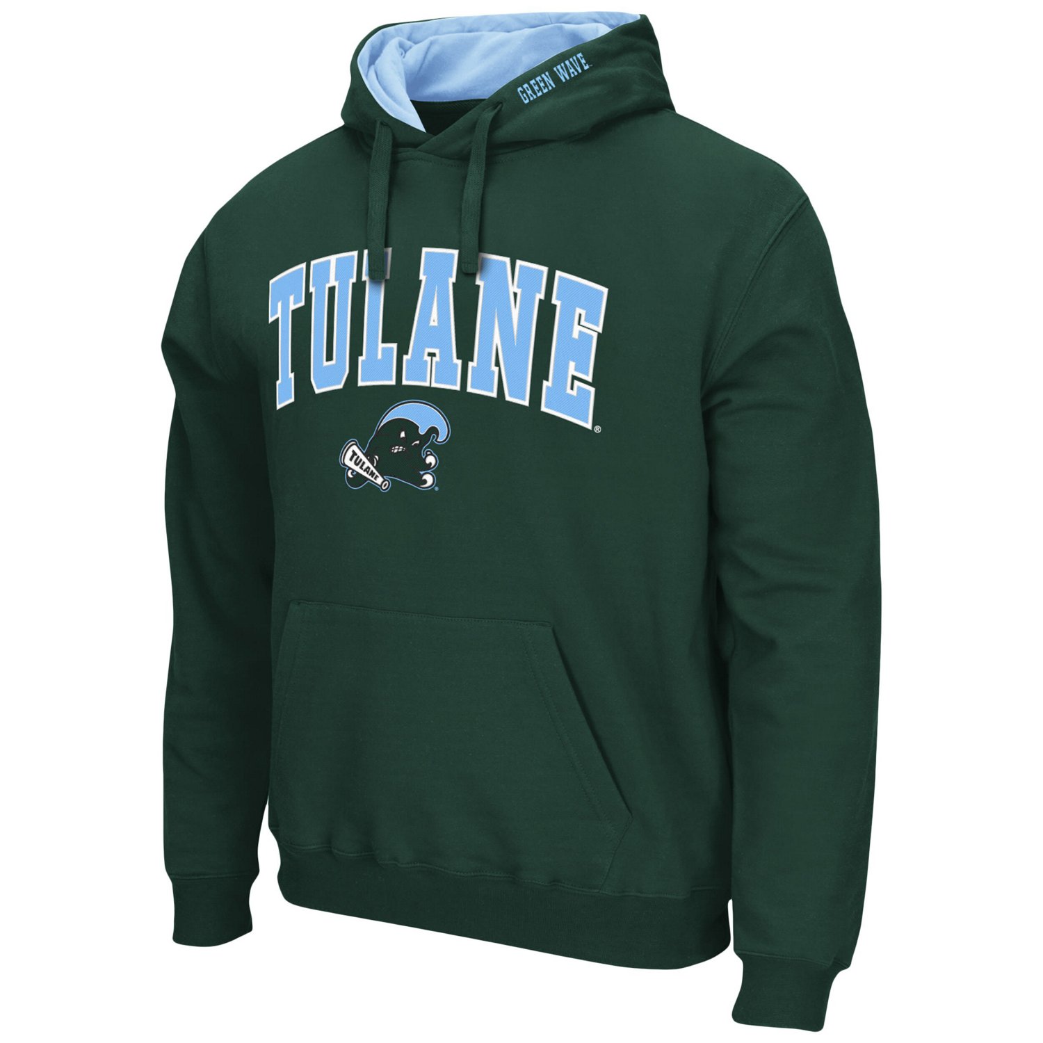 Colosseum Tulane Wave Arch and Logo Pullover Hoodie                                                                              - view number 2