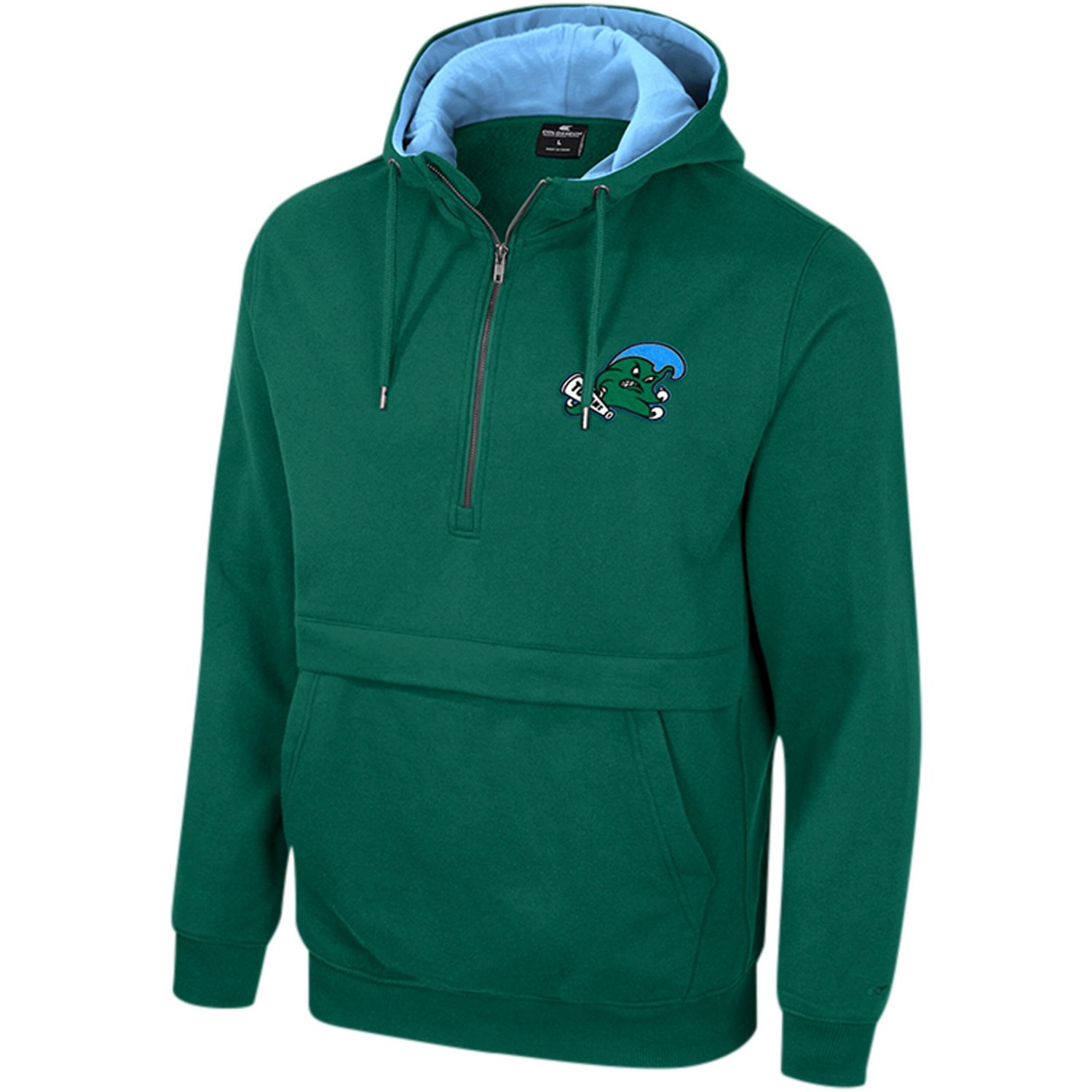 Colosseum Tulane Wave Team Half-Zip Pullover Hoodie                                                                              - view number 2