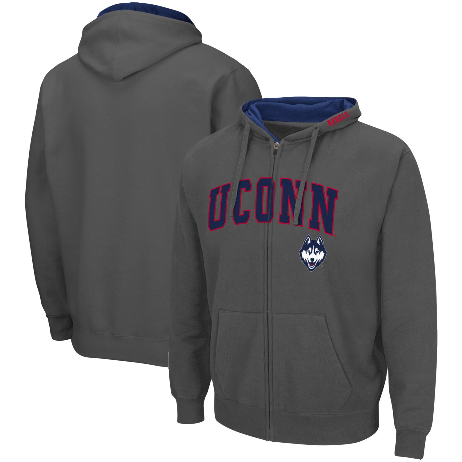 Colosseum UConn Huskies Arch  Logo 30 Full-Zip Hoodie                                                                            - view number 1