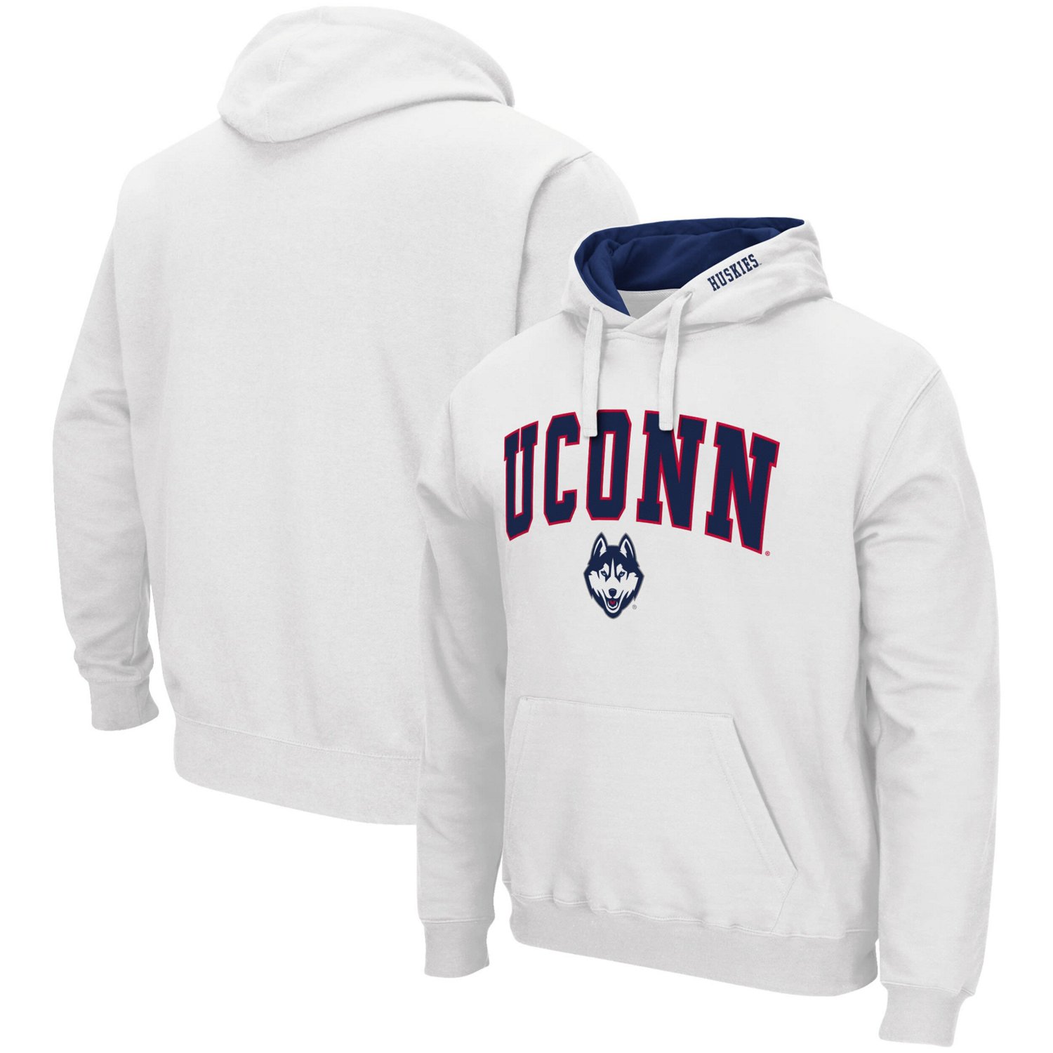 Colosseum UConn Huskies Arch  Logo 30 Pullover Hoodie