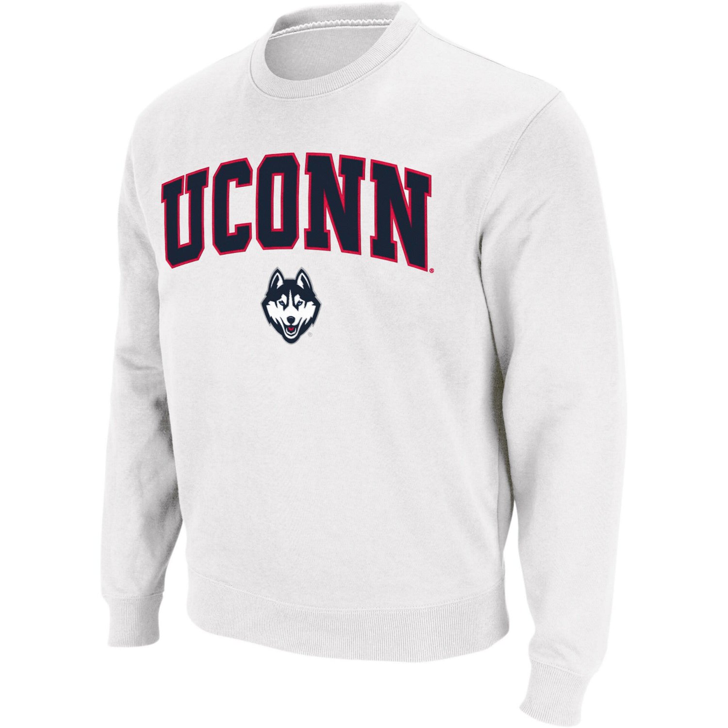 Colosseum UConn Huskies Arch  Logo Crew Neck Sweatshirt                                                                          - view number 2