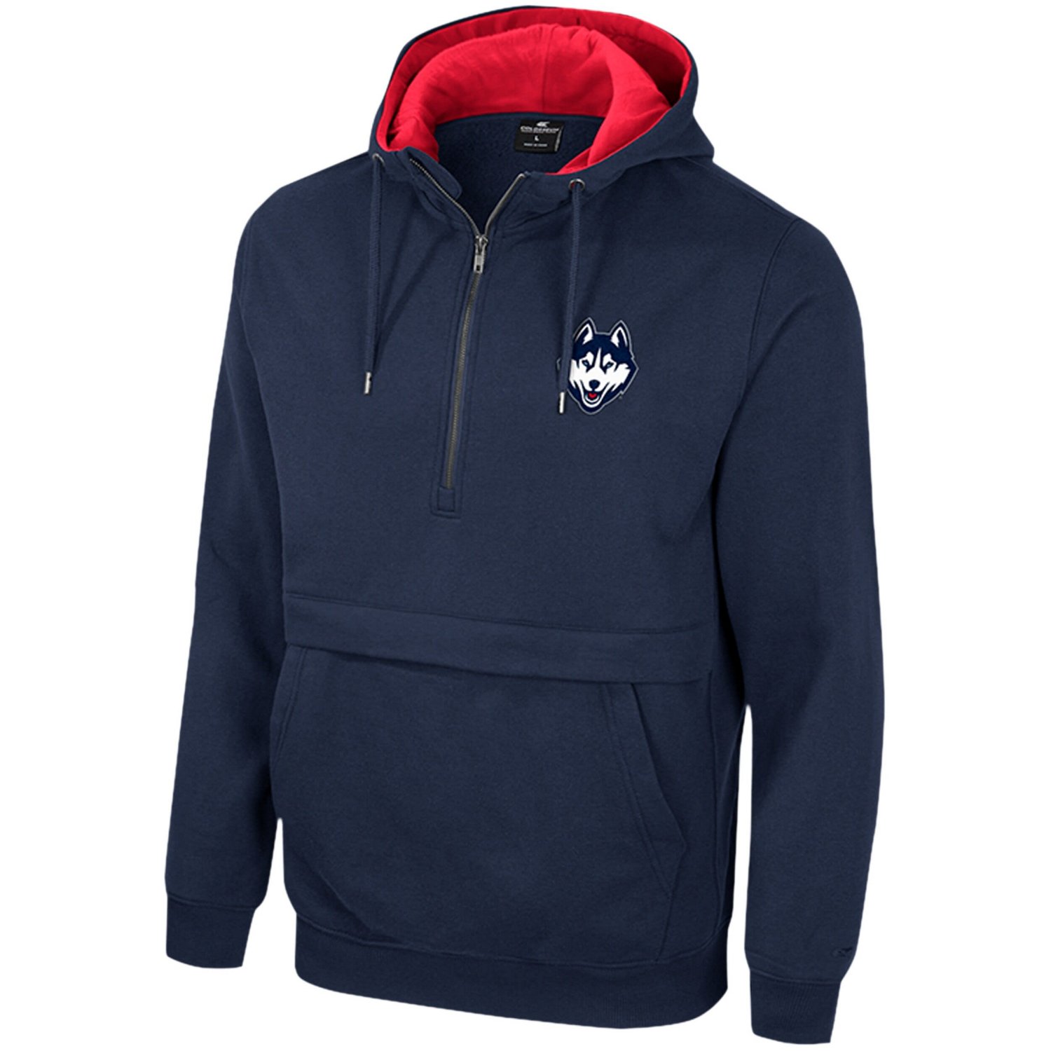 Colosseum UConn Huskies Half-Zip Hoodie                                                                                          - view number 2