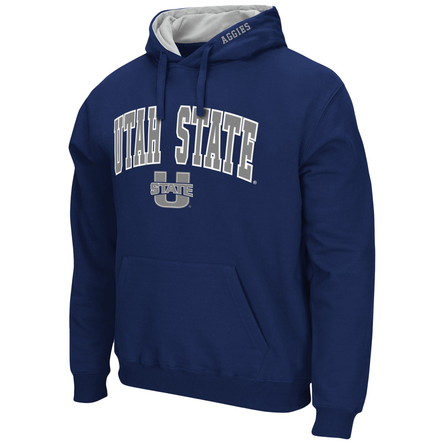 Colosseum Utah State Aggies Arch and Logo Pullover Hoodie - view number 2