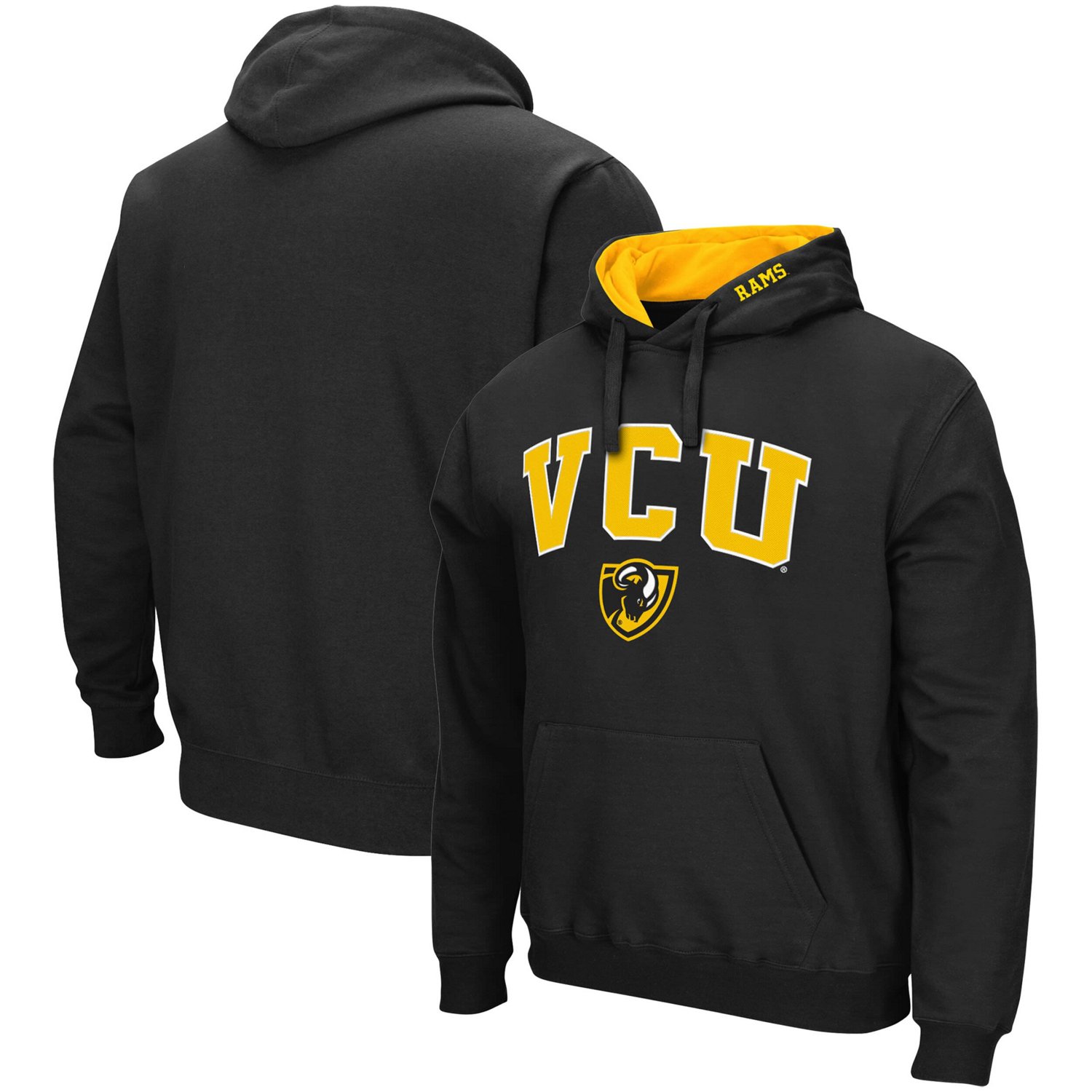 Colosseum VCU Rams Arch and Logo Pullover Hoodie                                                                                 - view number 1