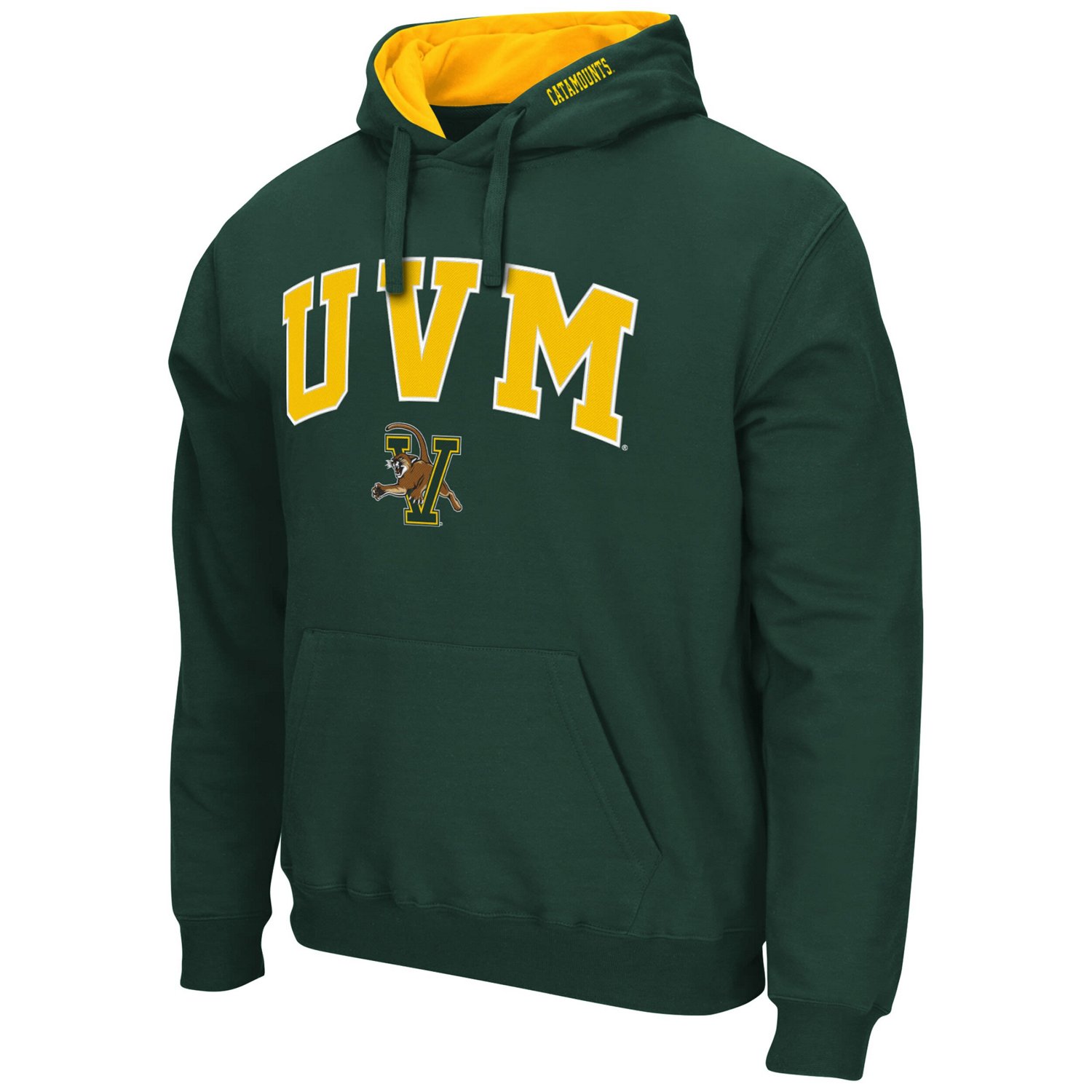 Colosseum Vermont Catamounts Arch and Logo Pullover Hoodie                                                                       - view number 2
