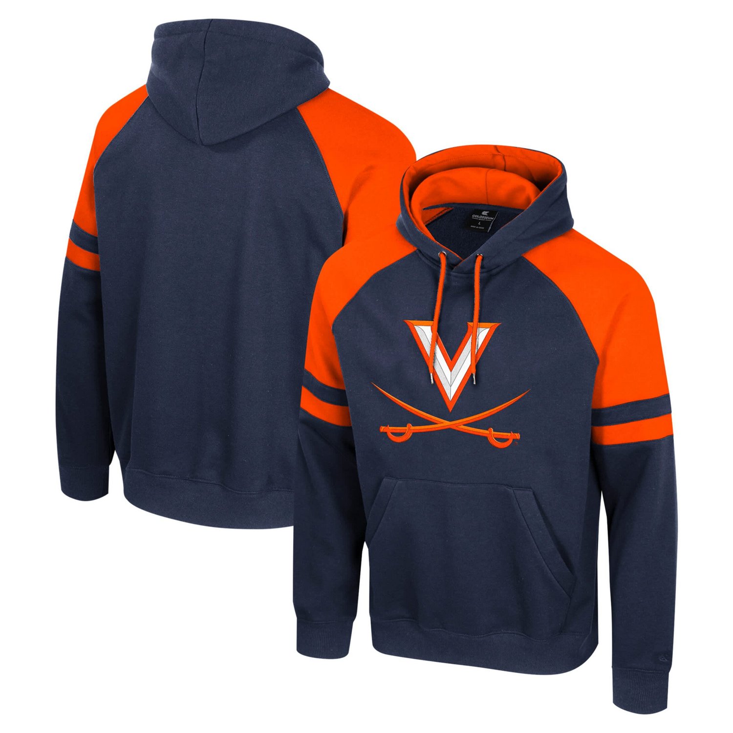 Colosseum Virginia Cavaliers Todd Raglan Pullover Hoodie - view number 1