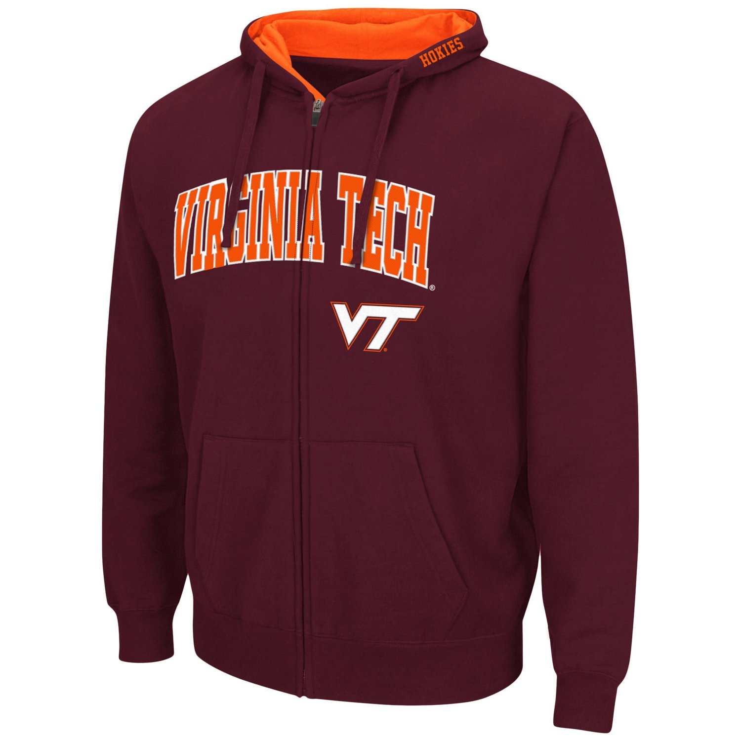 Colosseum Virginia Tech Hokies Arch  Logo 30 Full-Zip Hoodie - view number 2