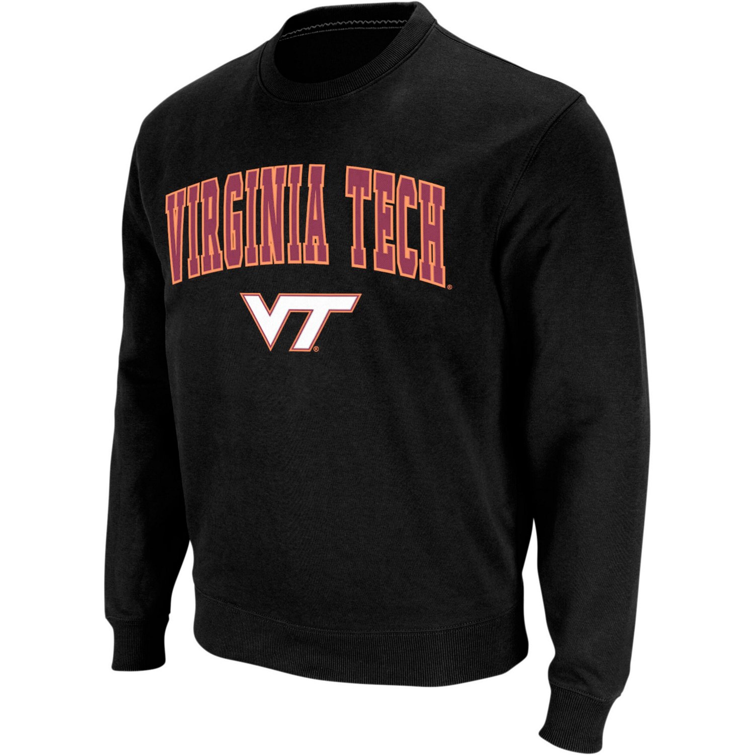 Colosseum Virginia Tech Hokies Arch  Logo Crew Neck Sweatshirt                                                                   - view number 2