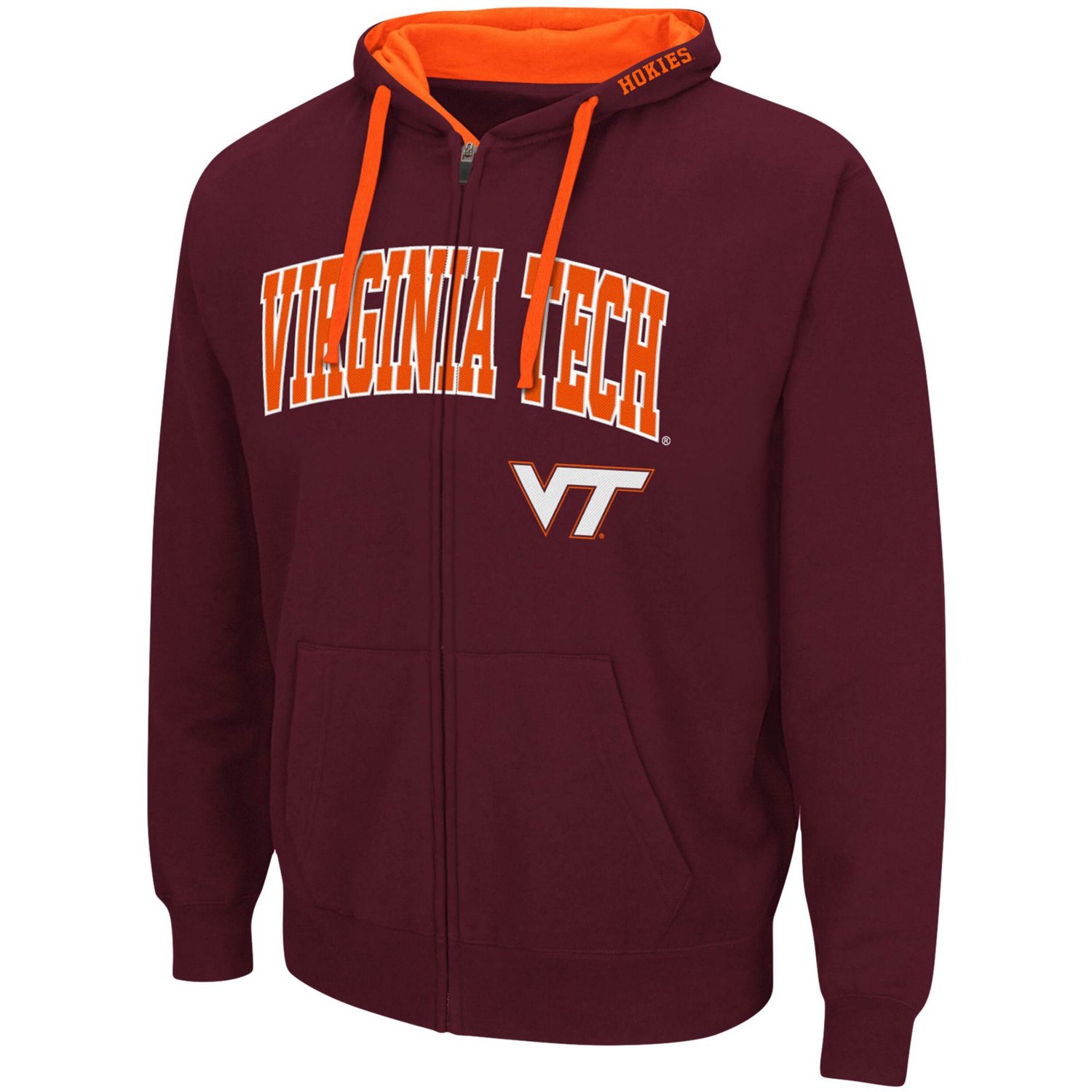 Colosseum Virginia Tech Hokies Big  Tall Full-Zip Hoodie - view number 2