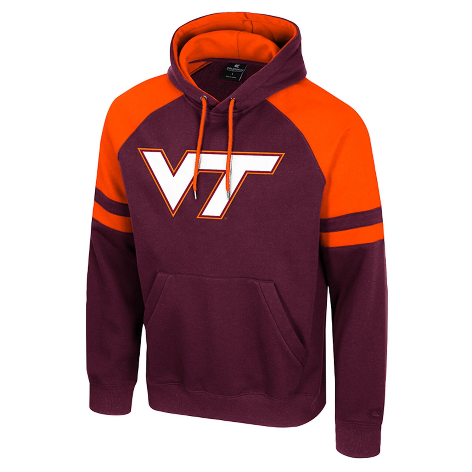 Colosseum Virginia Tech Hokies Todd Raglan Pullover Hoodie - view number 2