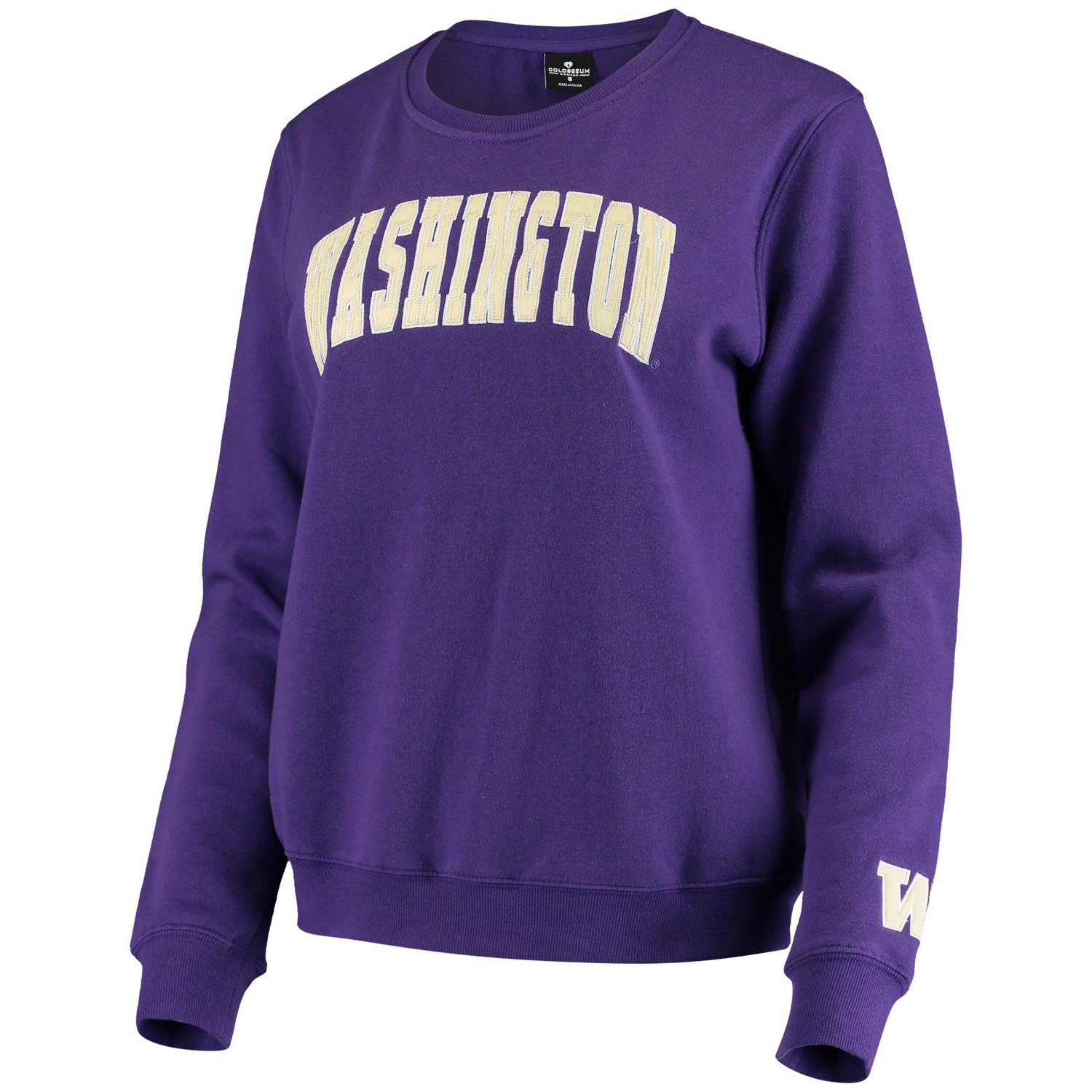 Colosseum Washington Huskies Campanile Pullover Sweatshirt - view number 2