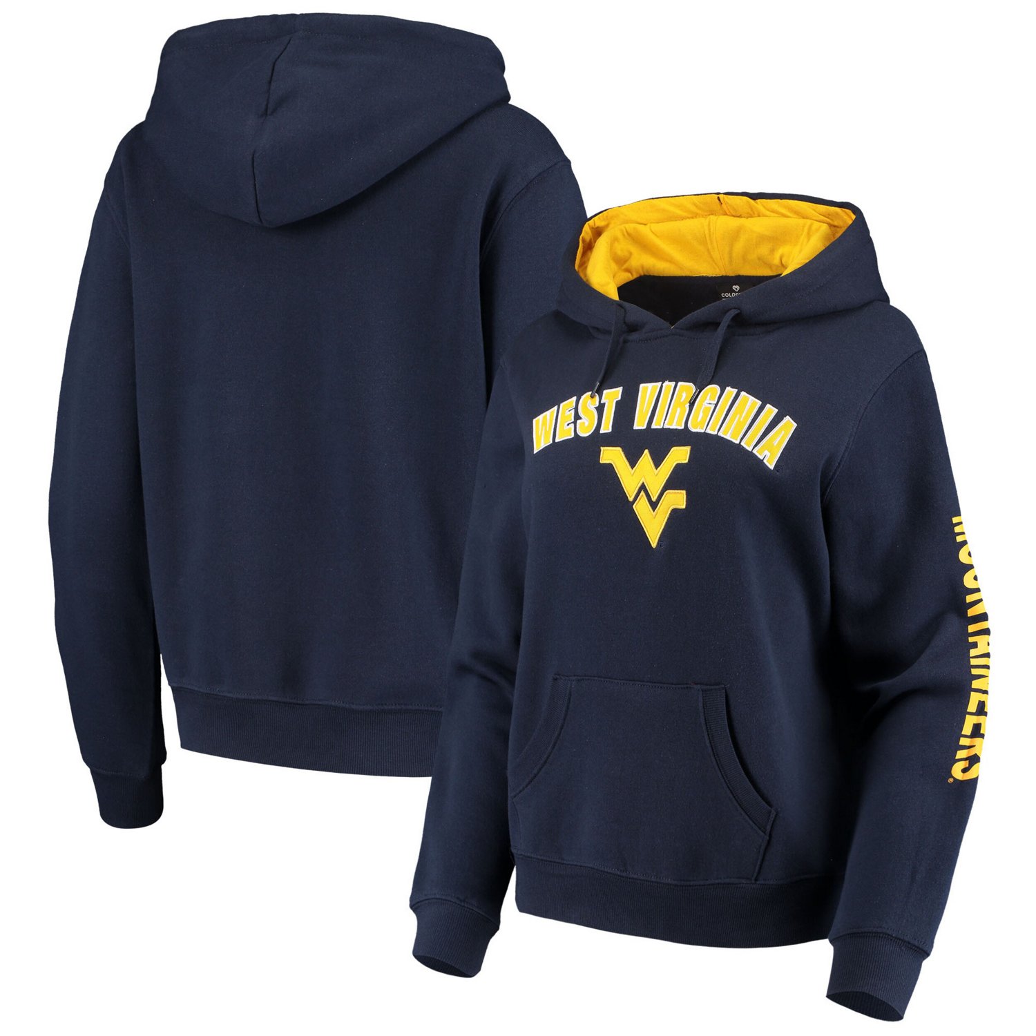 Colosseum West Virginia Mountaineers Loud and Proud Pullover Hoodie - view number 1