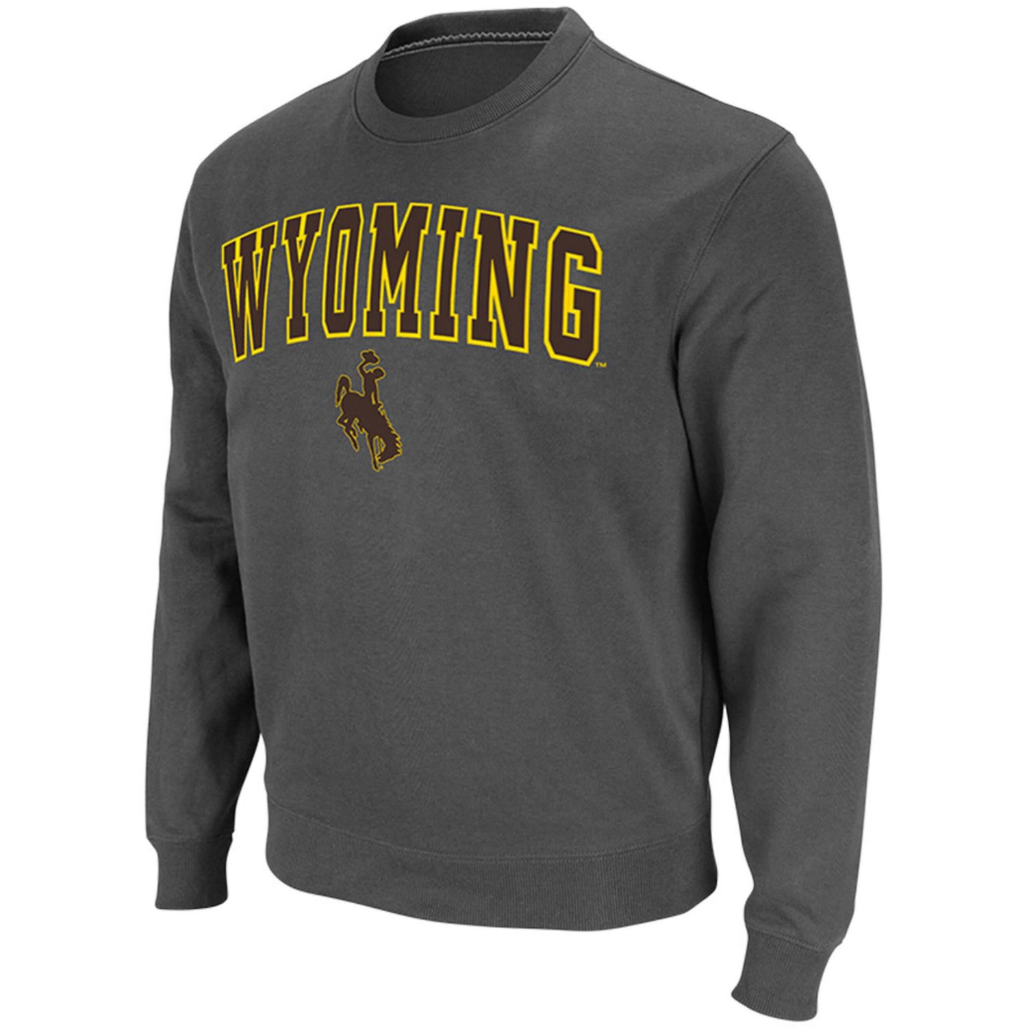 Colosseum Wyoming Cowboys Arch  Logo Tackle Twill Pullover Sweatshirt                                                            - view number 2