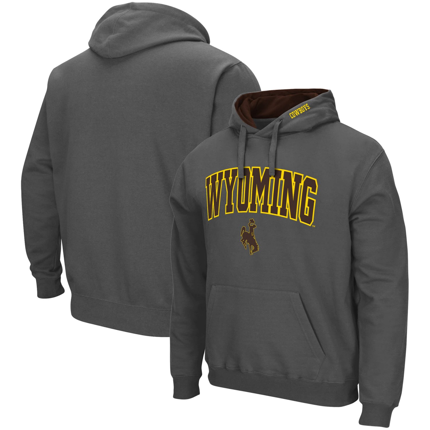 Colosseum Wyoming Cowboys Arch and Logo Pullover Hoodie                                                                          - view number 1